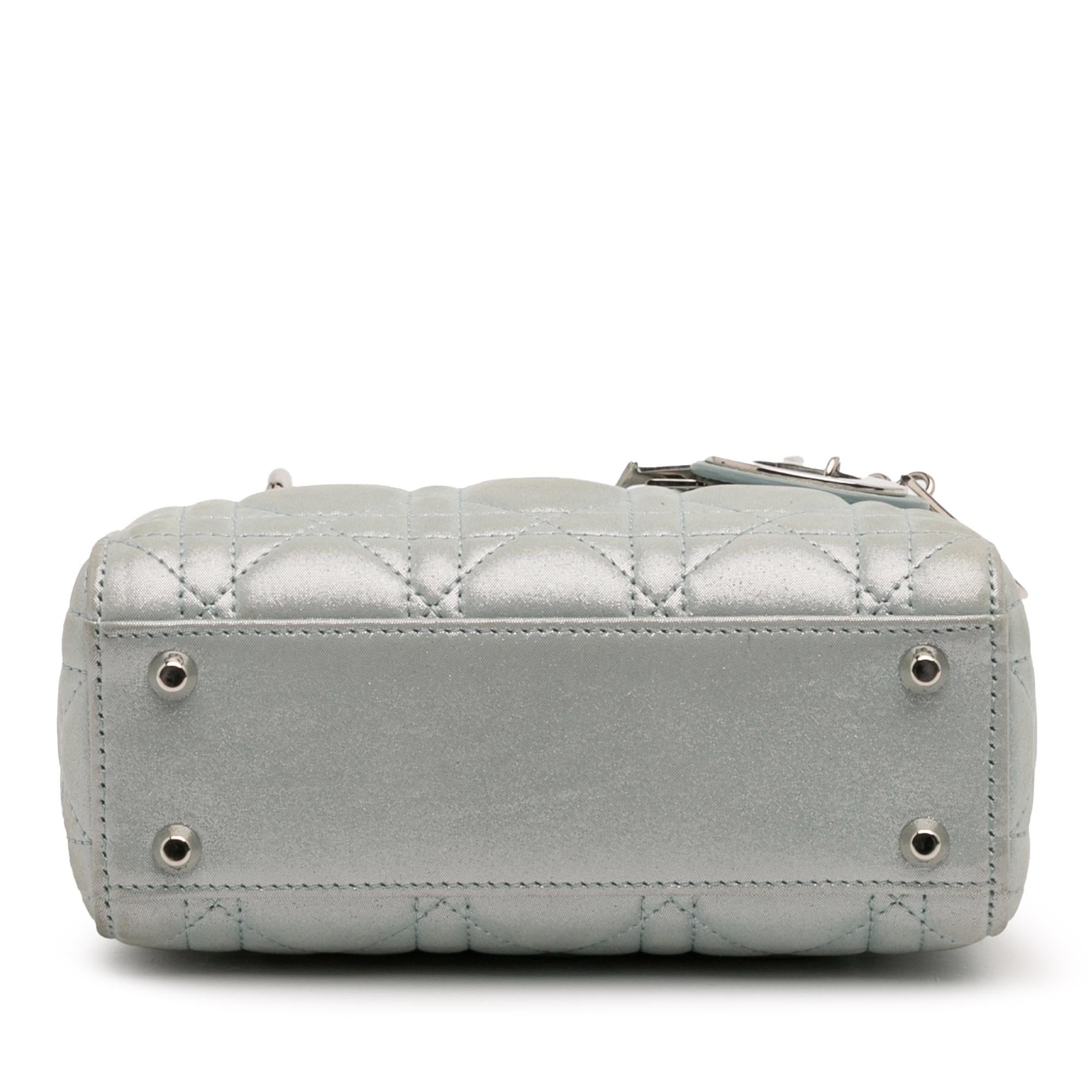 Dior Mini Iridescent Lambskin Cannage Lady Dior