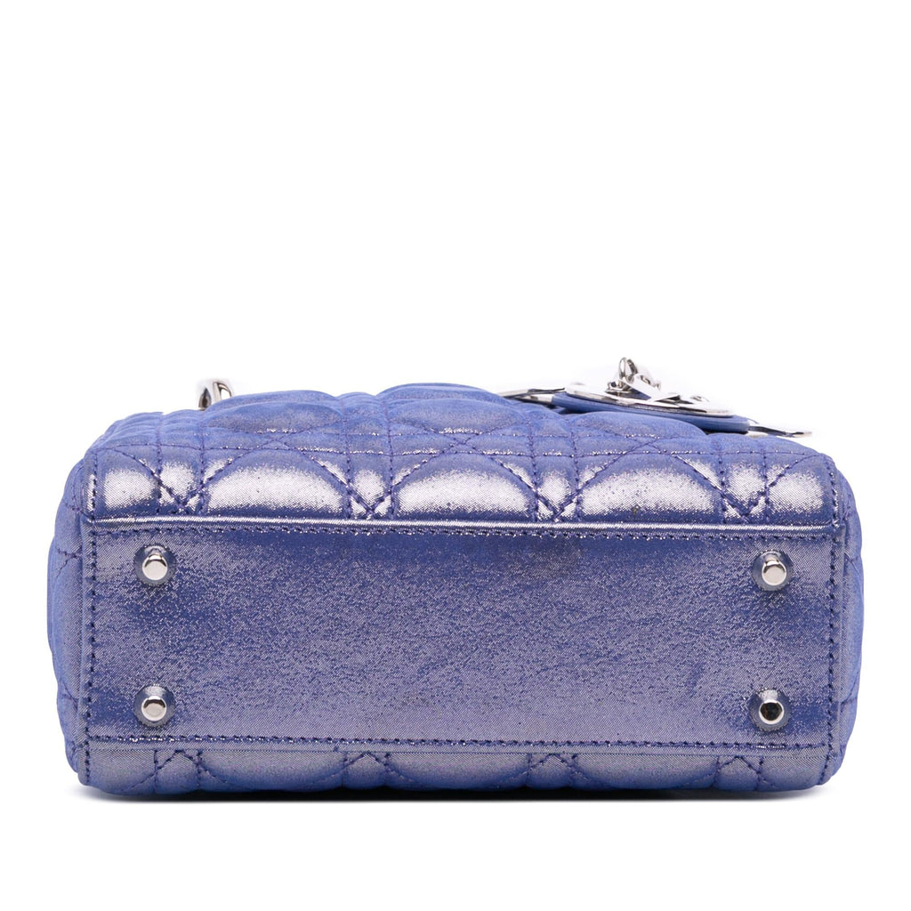 Dior Mini Iridescent Lambskin Cannage Lady Dior