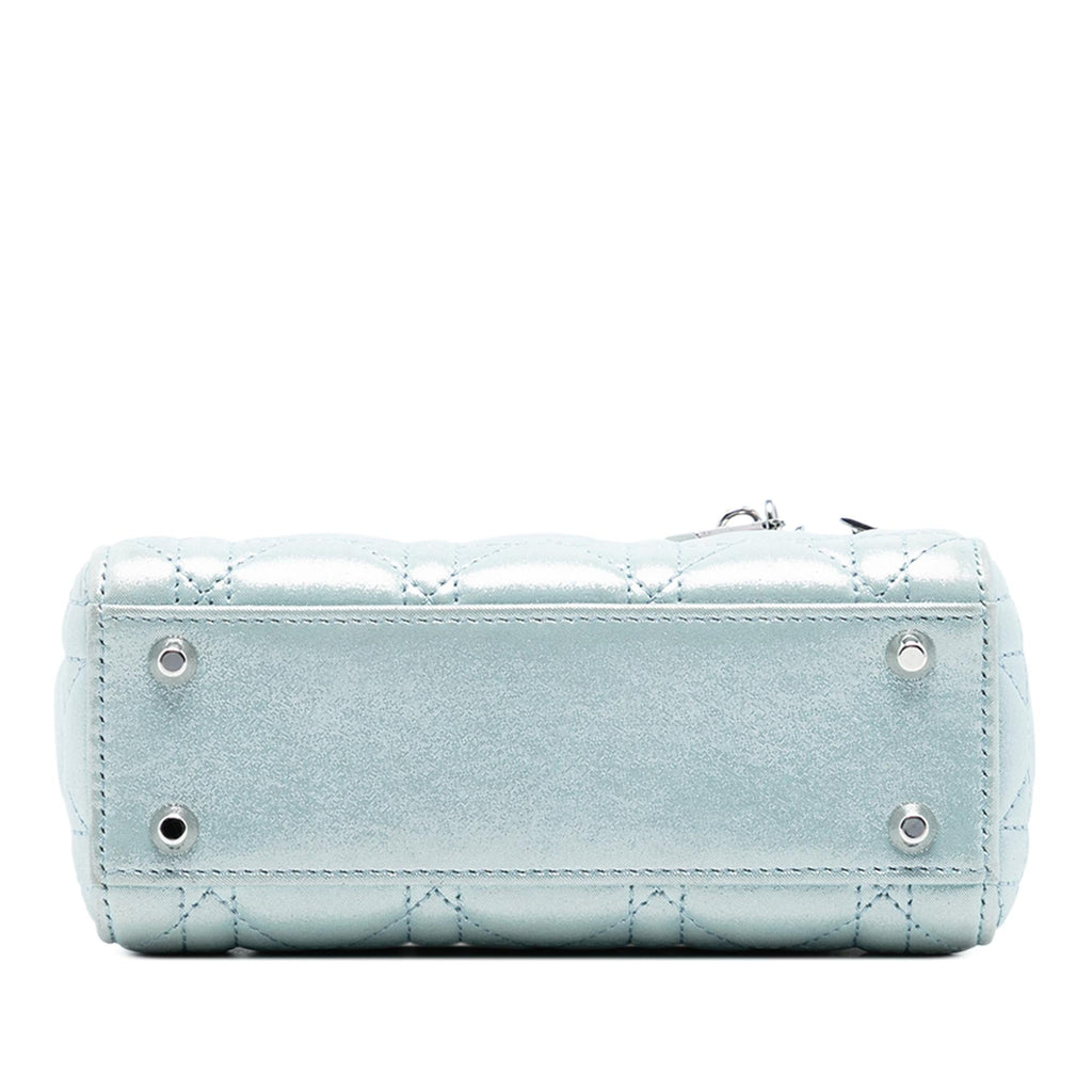 Dior Mini Iridescent Lambskin Cannage Lady Dior