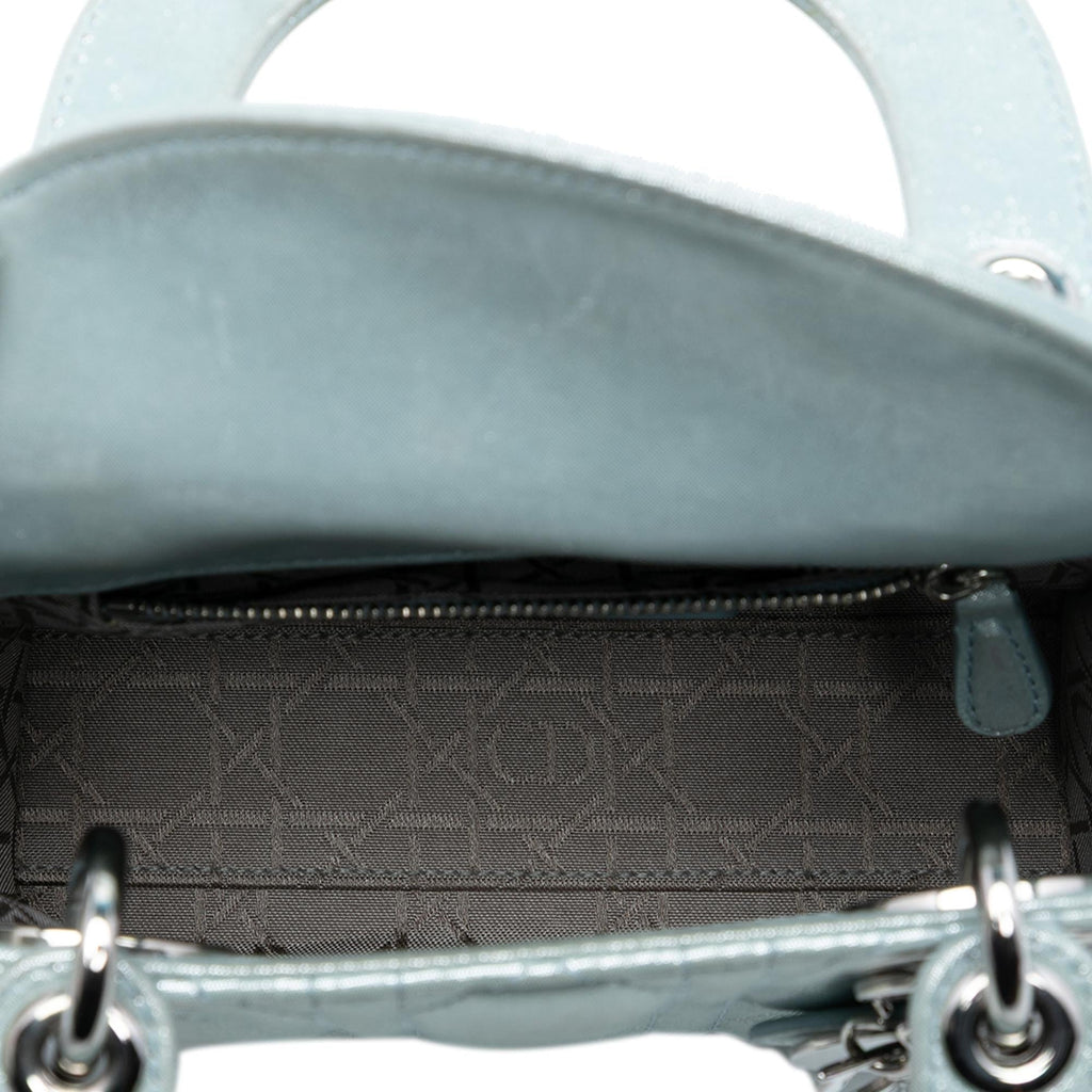 Dior Mini Iridescent Lambskin Cannage Lady Dior