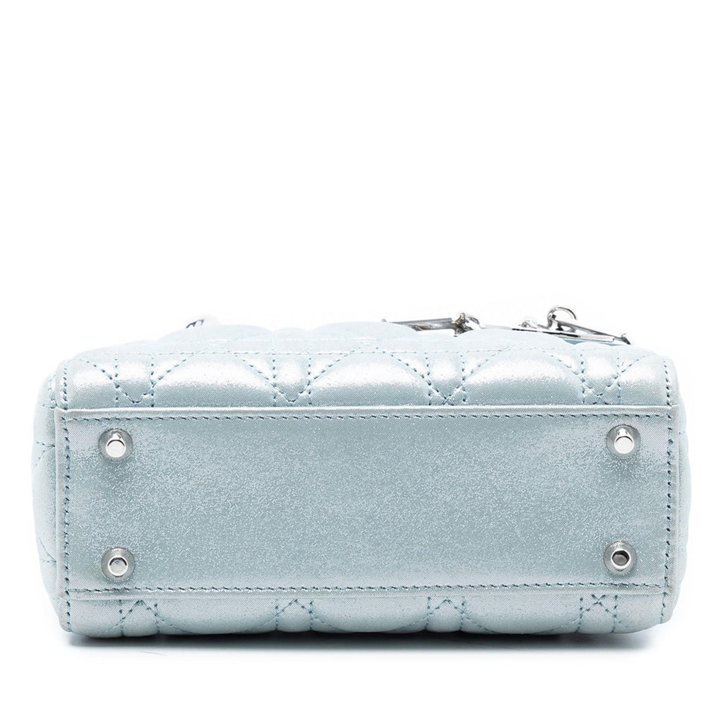 Dior Mini Iridescent Lambskin Cannage Lady Dior