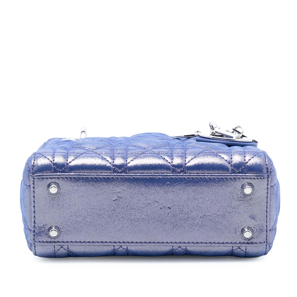 Dior Mini Iridescent Lambskin Cannage Lady Dior