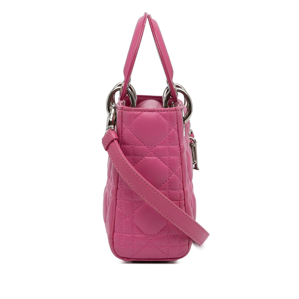 Dior Mini Lambskin Cannage Lady Dior