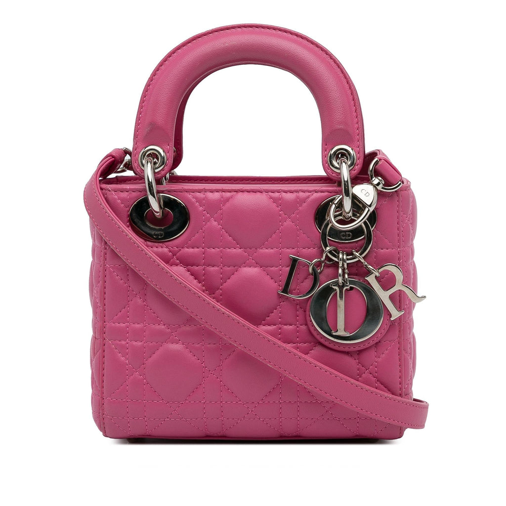 Dior Mini Lambskin Cannage Lady Dior