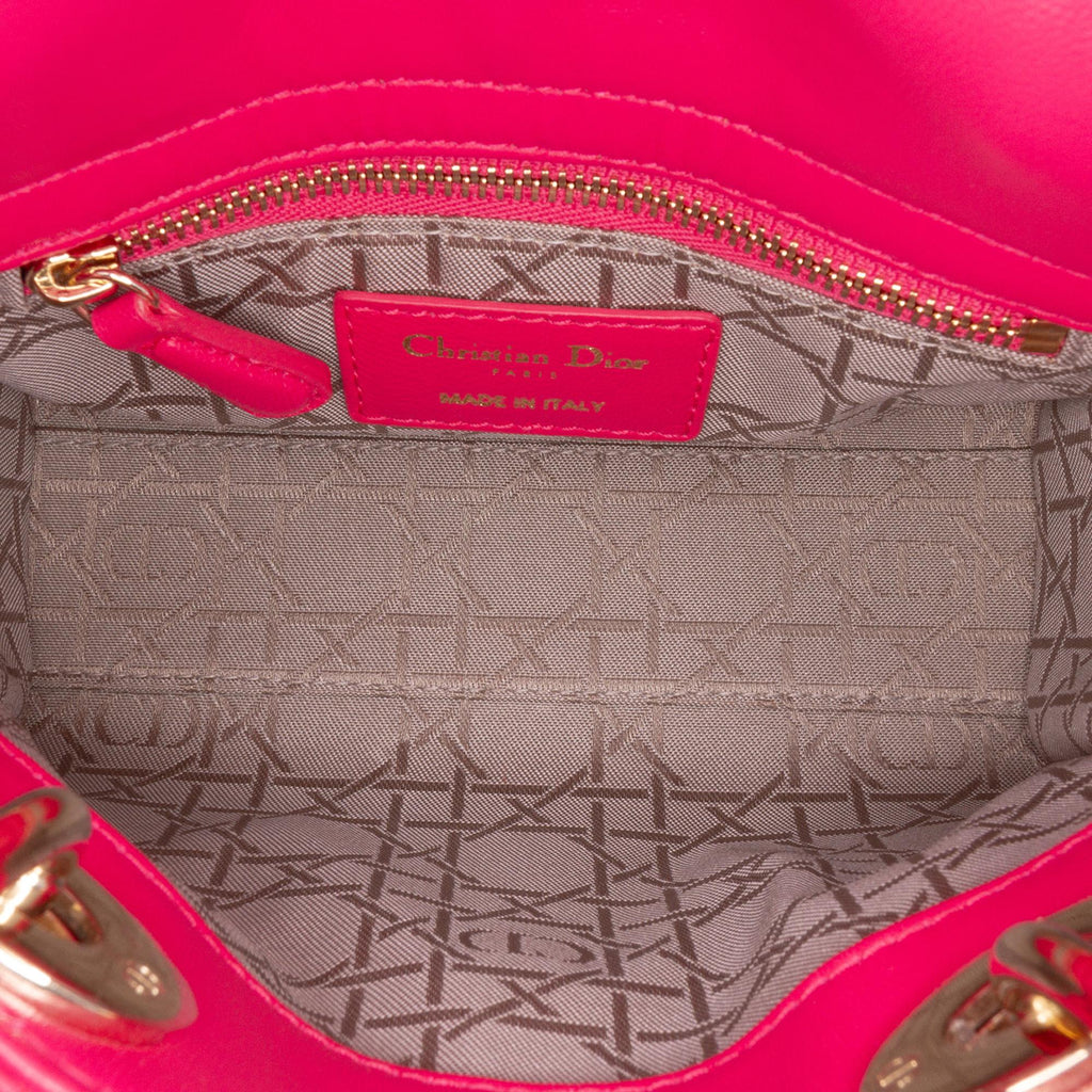 Dior Mini Lambskin Cannage Lady Dior