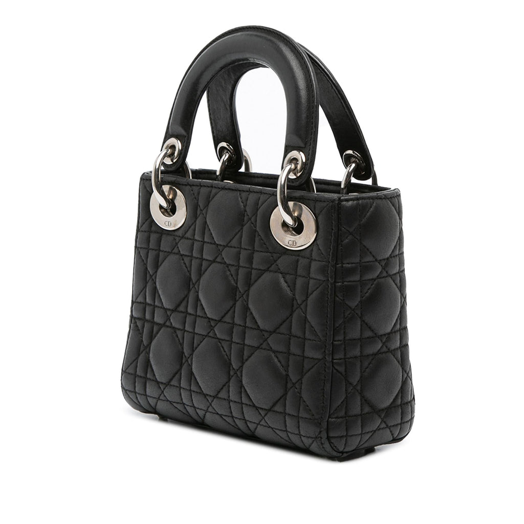 Dior Mini Lambskin Cannage Lady Dior