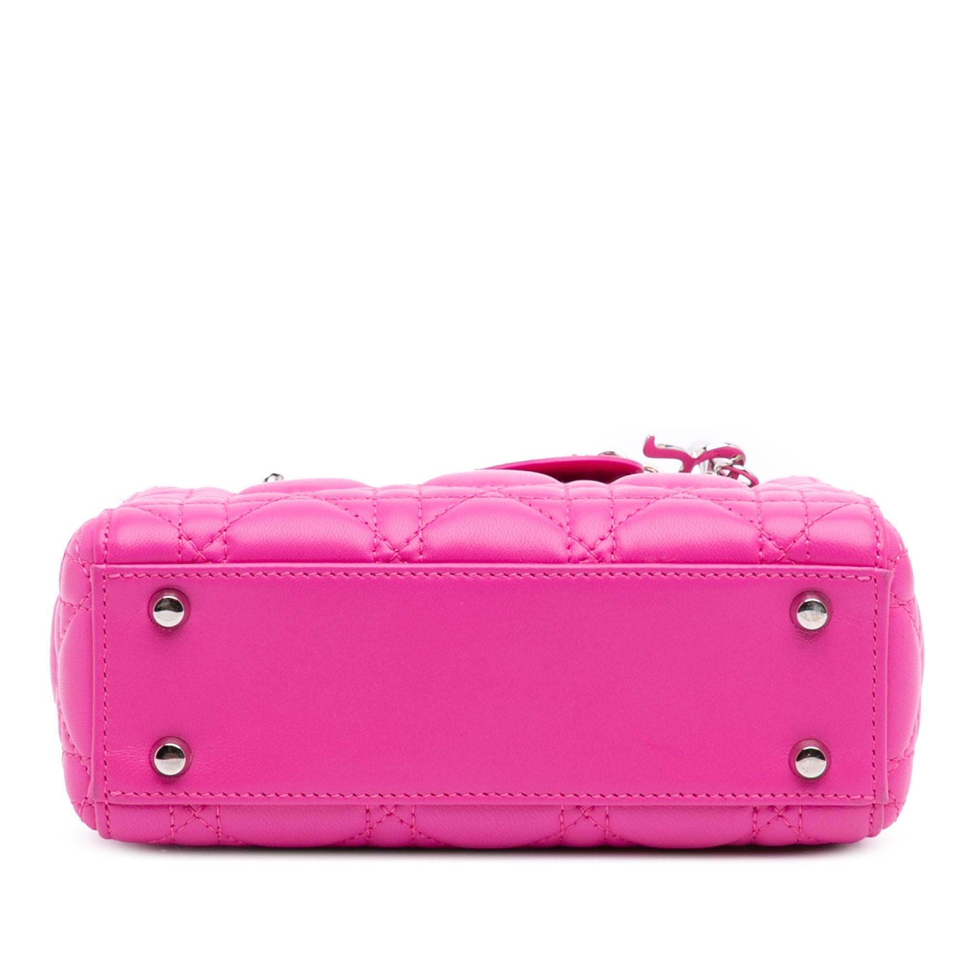 Dior Mini Lambskin Cannage Lady Dior
