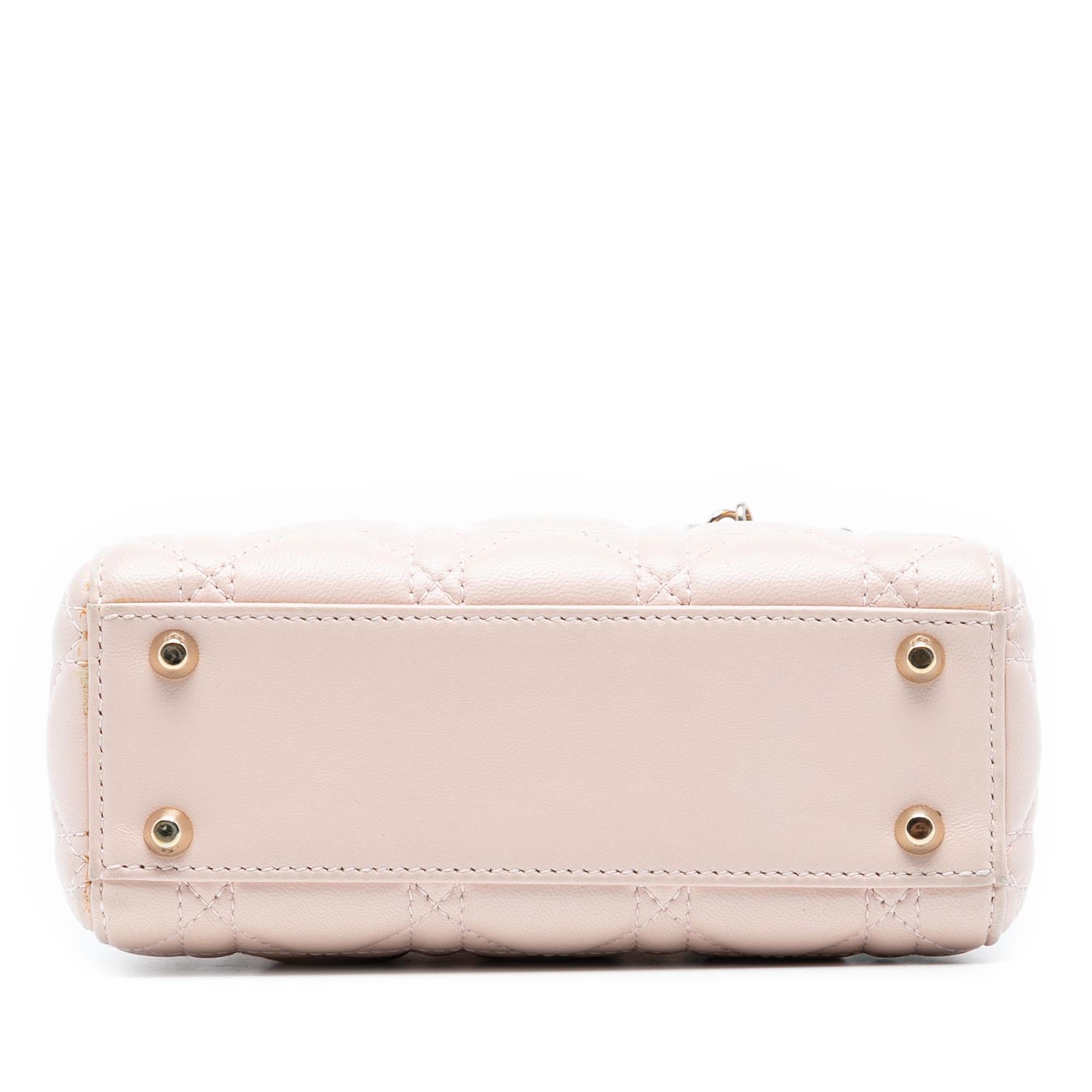 Dior Mini Lambskin Cannage Lady Dior