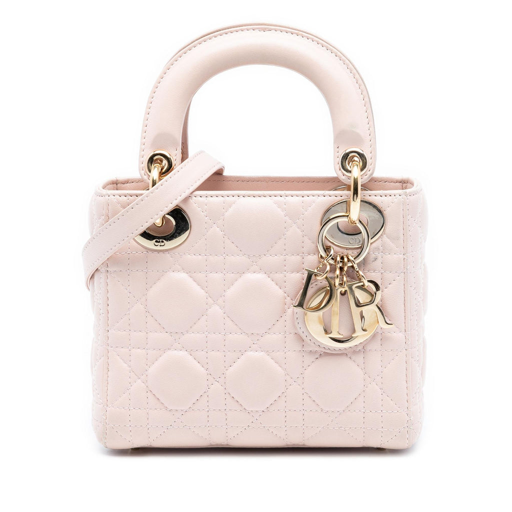 Dior Mini Lambskin Cannage Lady Dior