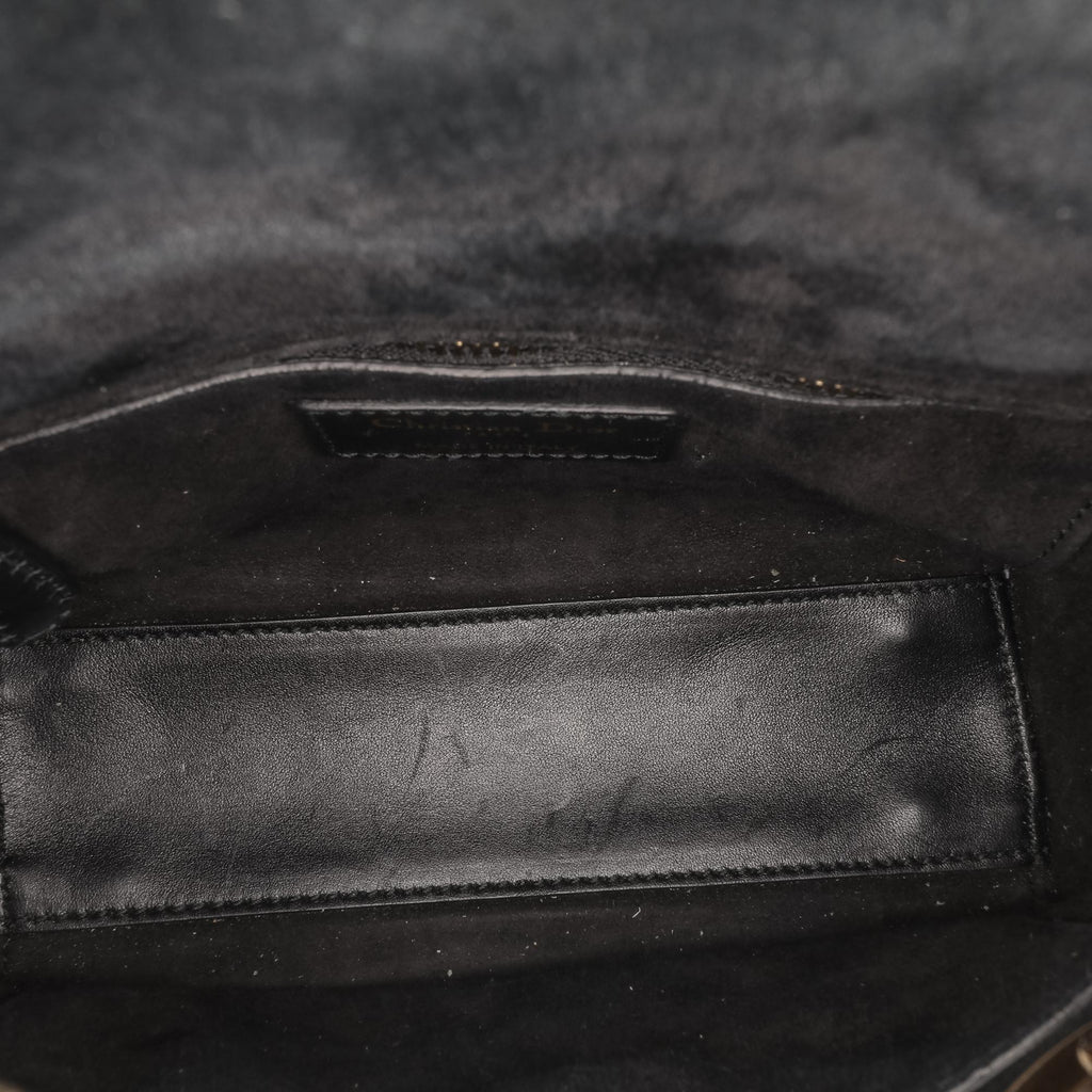 Dior Mini Lambskin Cannage Studded Supple Lady Dior