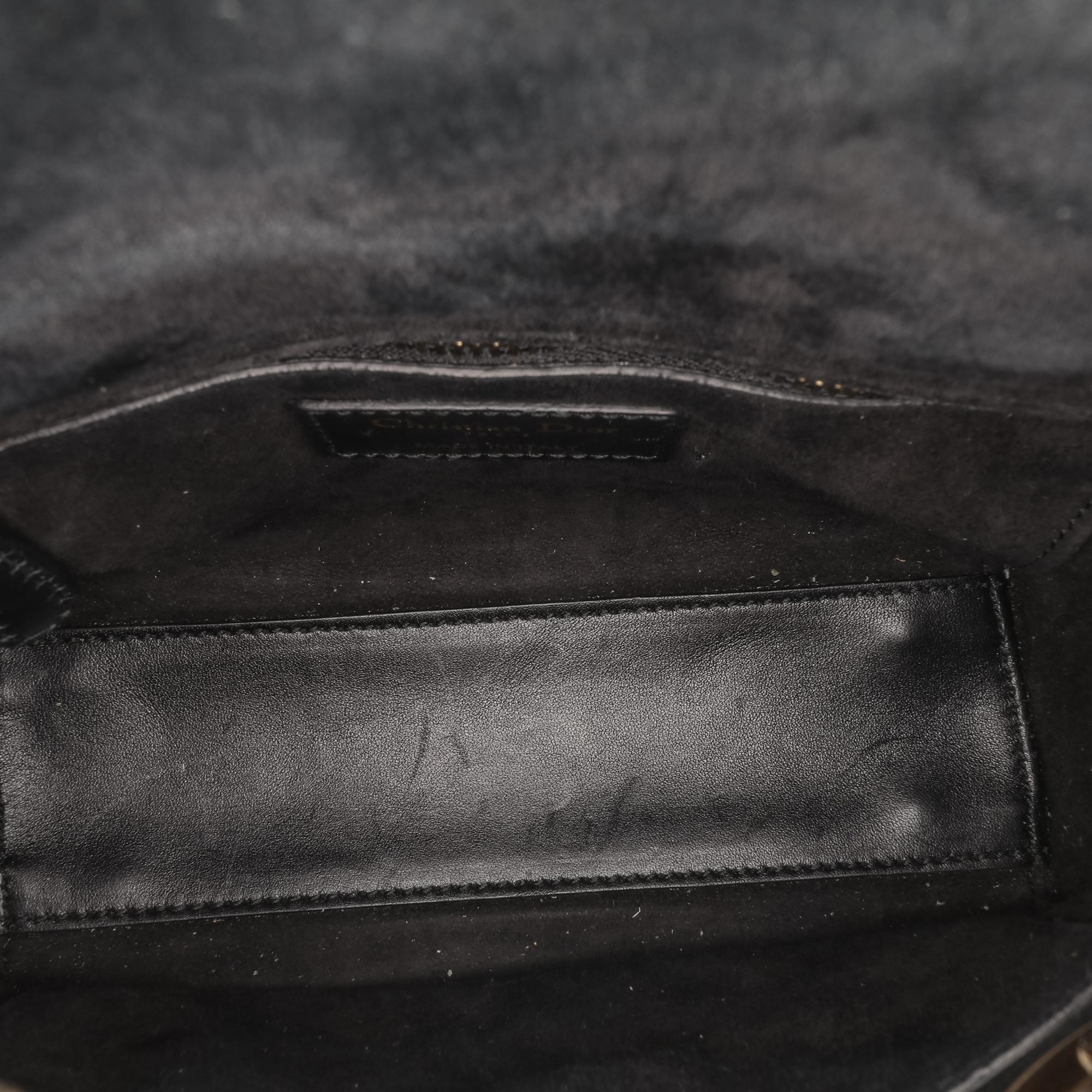 Dior Mini Lambskin Cannage Studded Supple Lady Dior