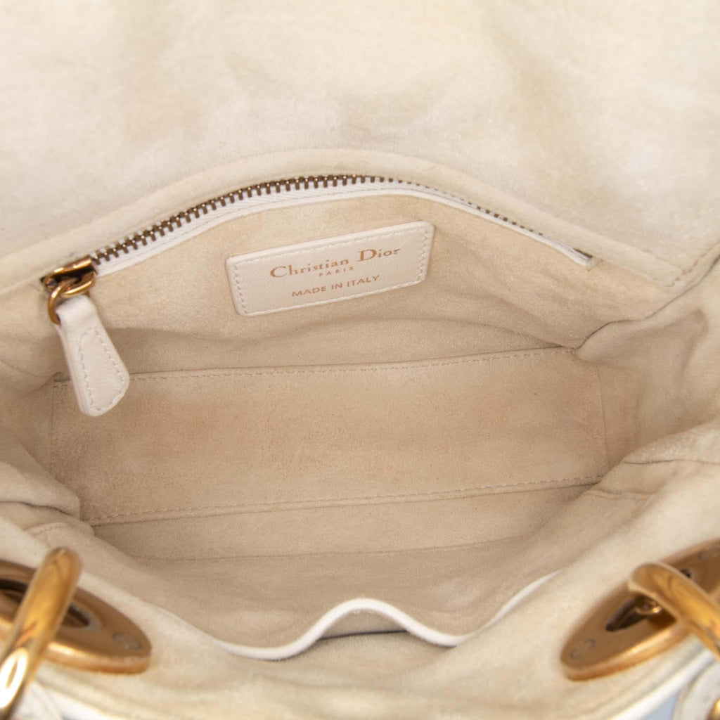 Dior Mini Lambskin Cannage Studded Supple Lady Dior