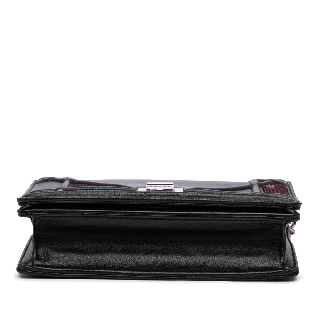 Dior Mini Lambskin Sequin Diorama Flap