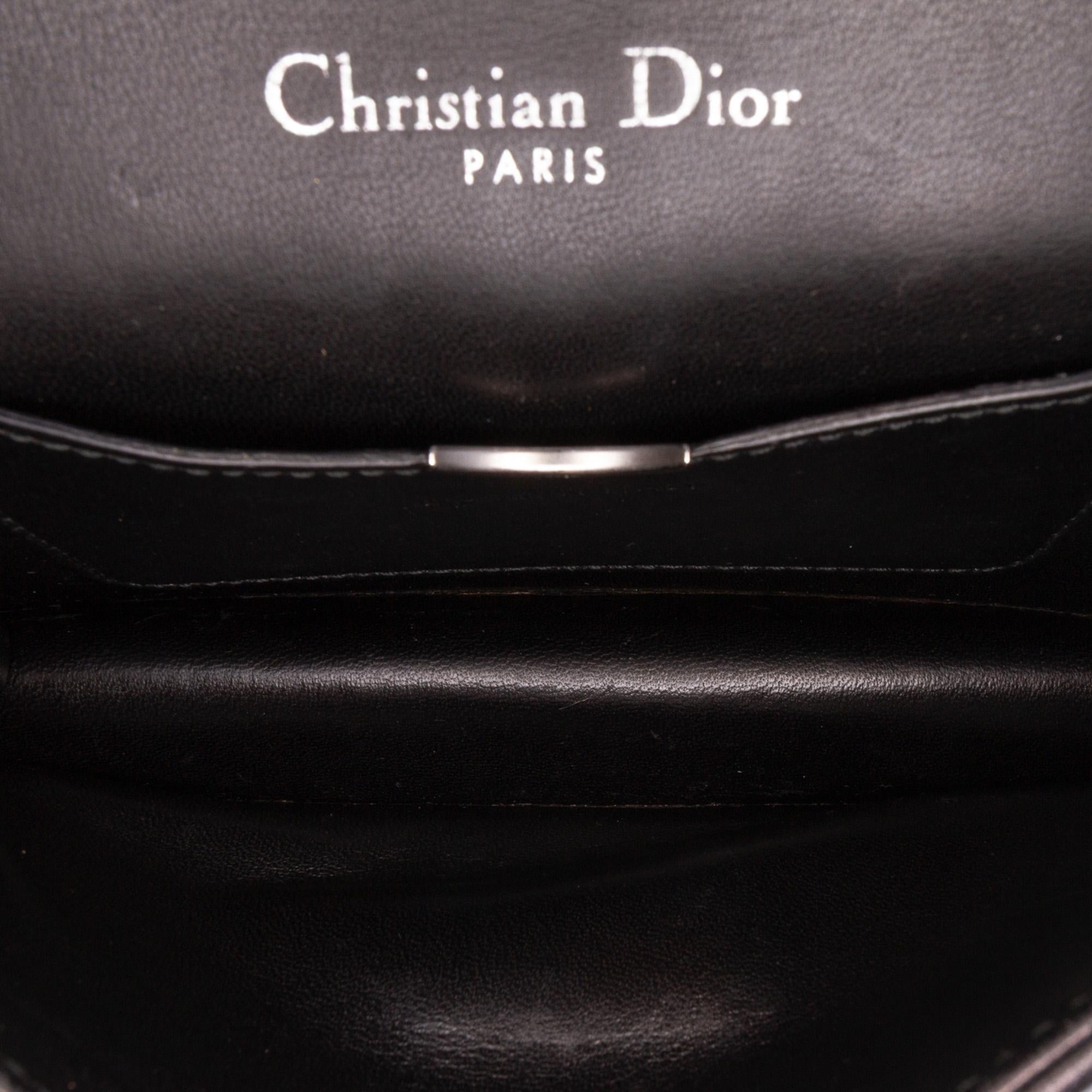 Dior Mini Lambskin Sequin Diorama Flap