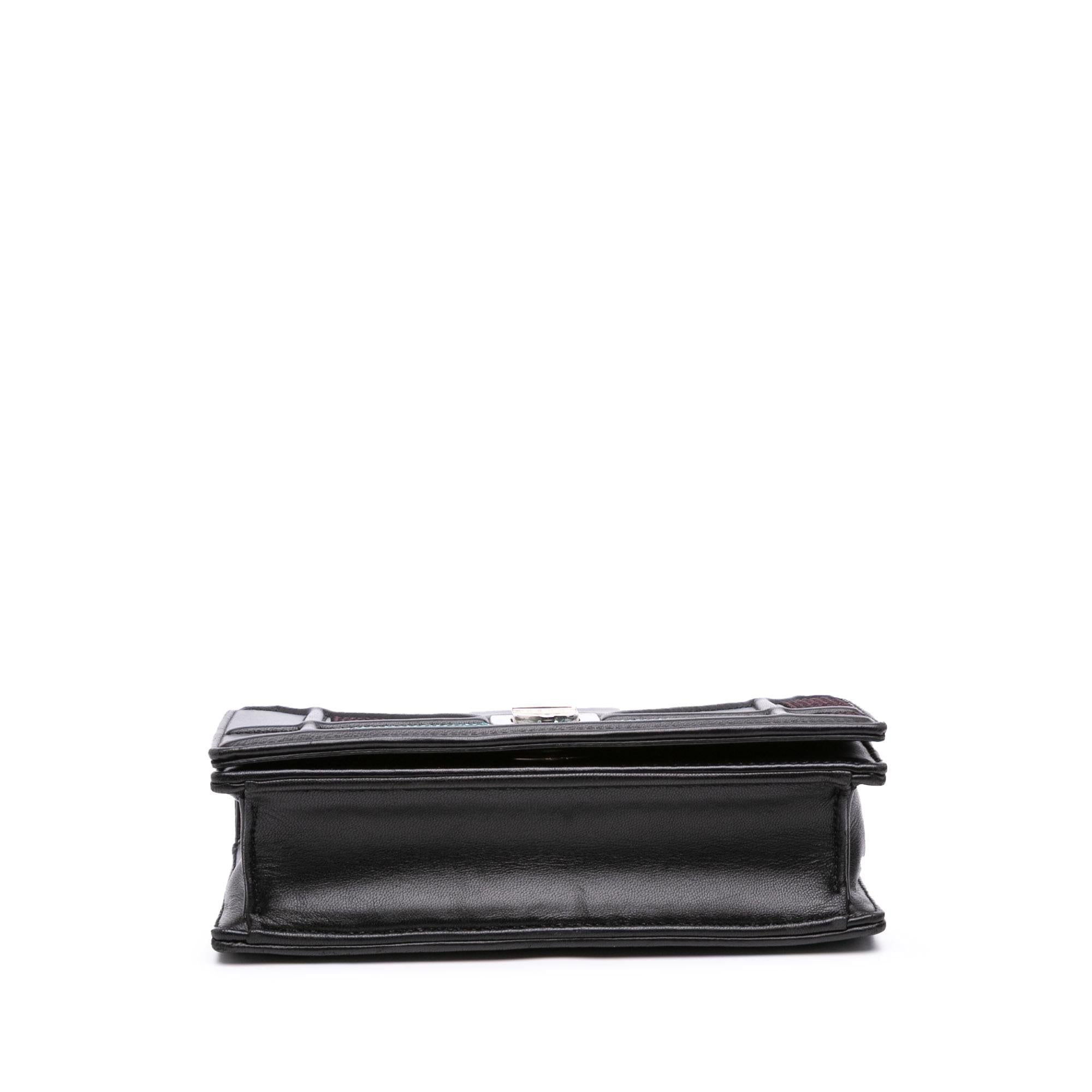 Dior Mini Lambskin Sequin Diorama Flap