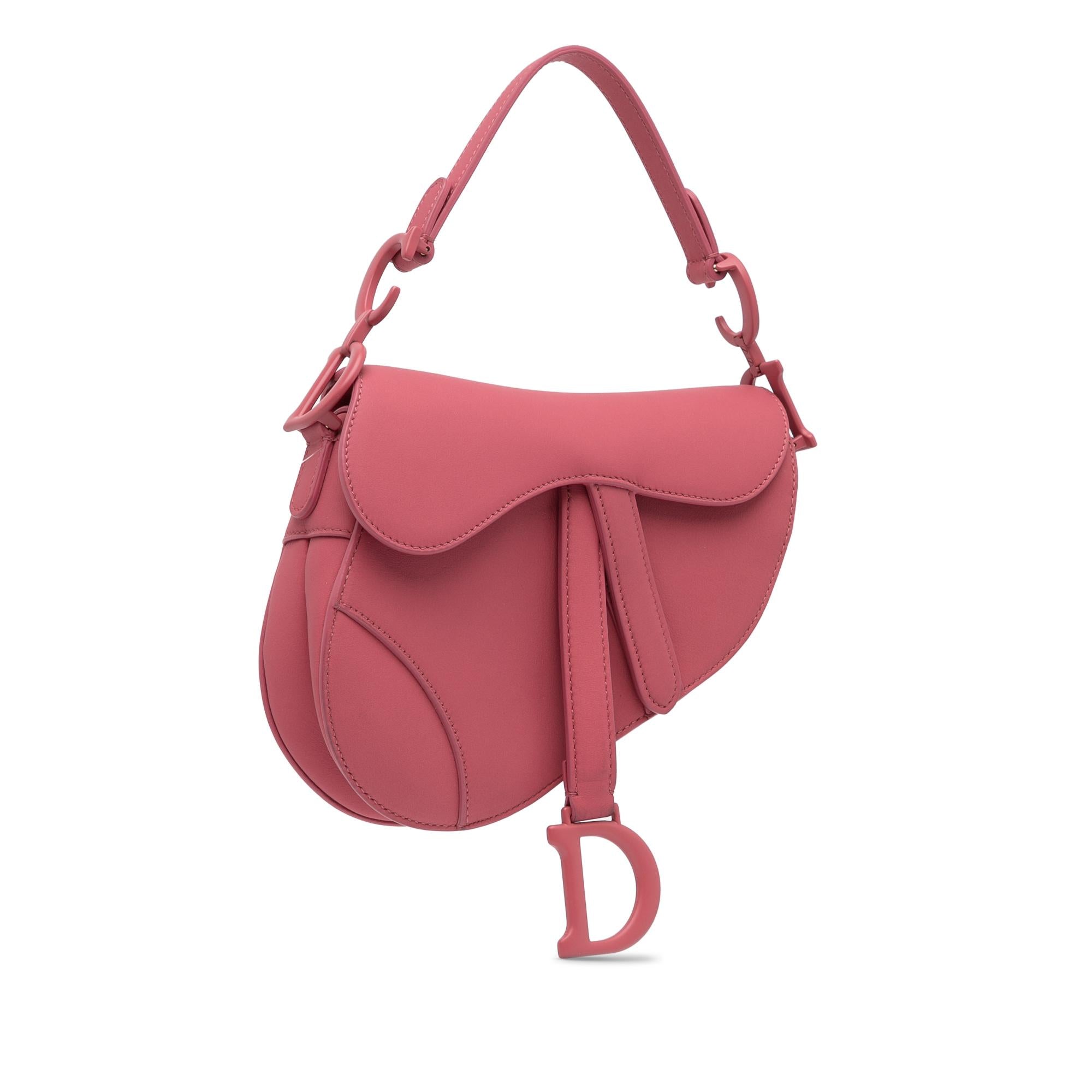 Dior Mini Leather Saddle Bag