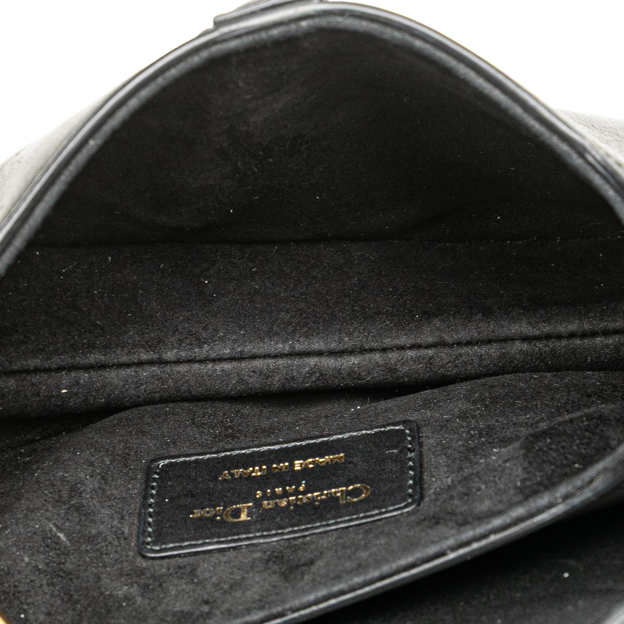 Dior Mini Leather Saddle Bag