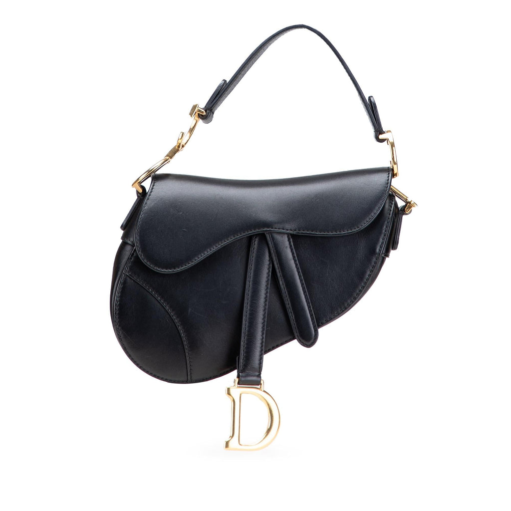 Dior Mini Leather Saddle Bag
