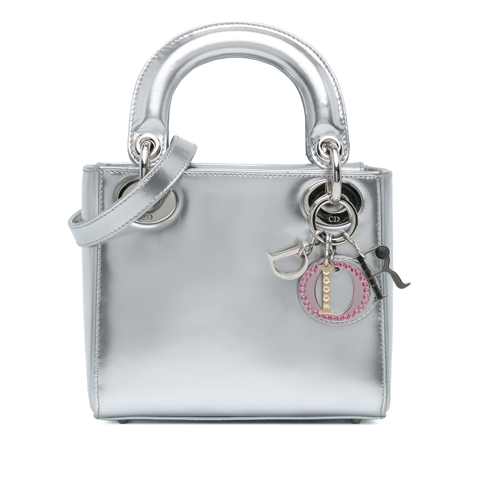 Dior Mini Metallic Patent Lady Dior