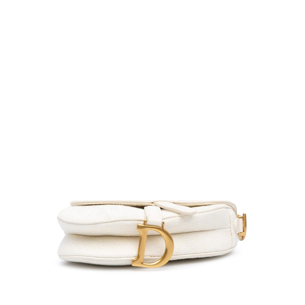 Dior Mini Oblique Canvas Saddle Bag