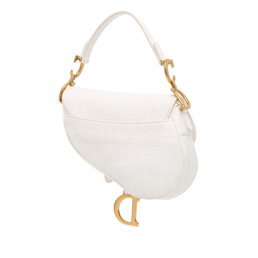 Dior Mini Oblique Canvas Saddle Bag