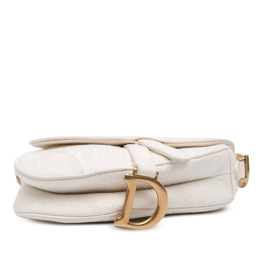 Dior Mini Oblique Canvas Saddle Bag