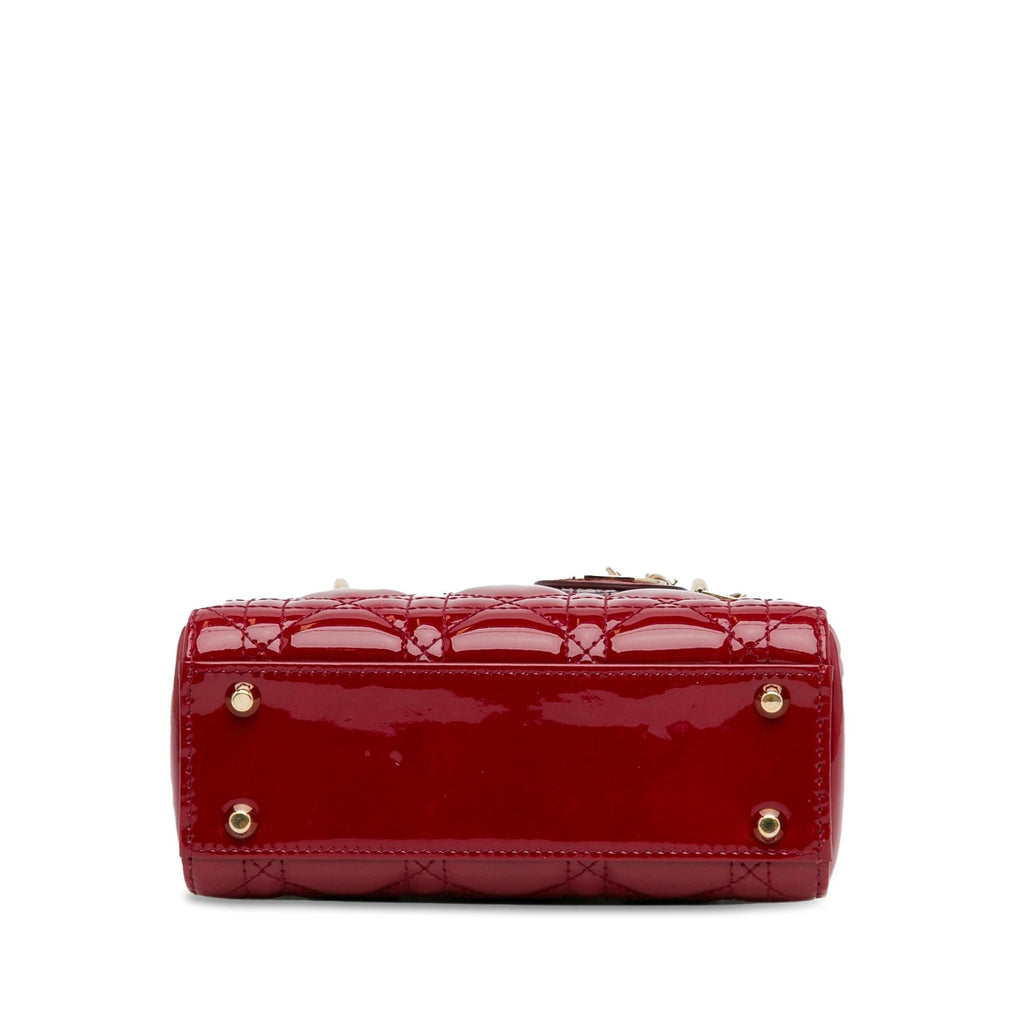 Dior Mini Patent Cannage Lady Dior (SHG-6VO4GV)