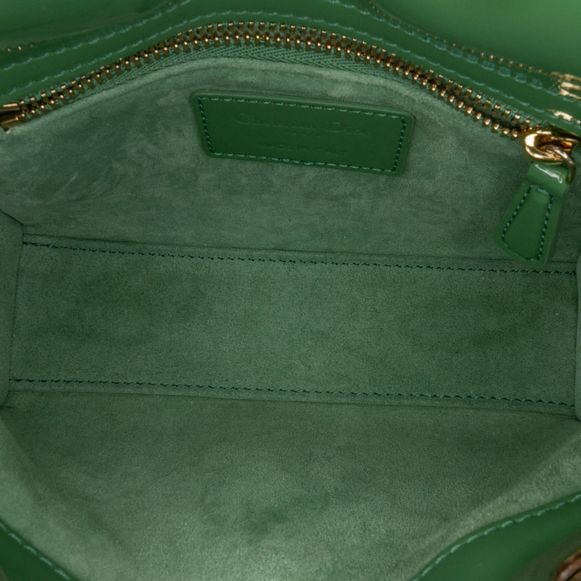 Dior Mini Patent Cannage Lady Dior