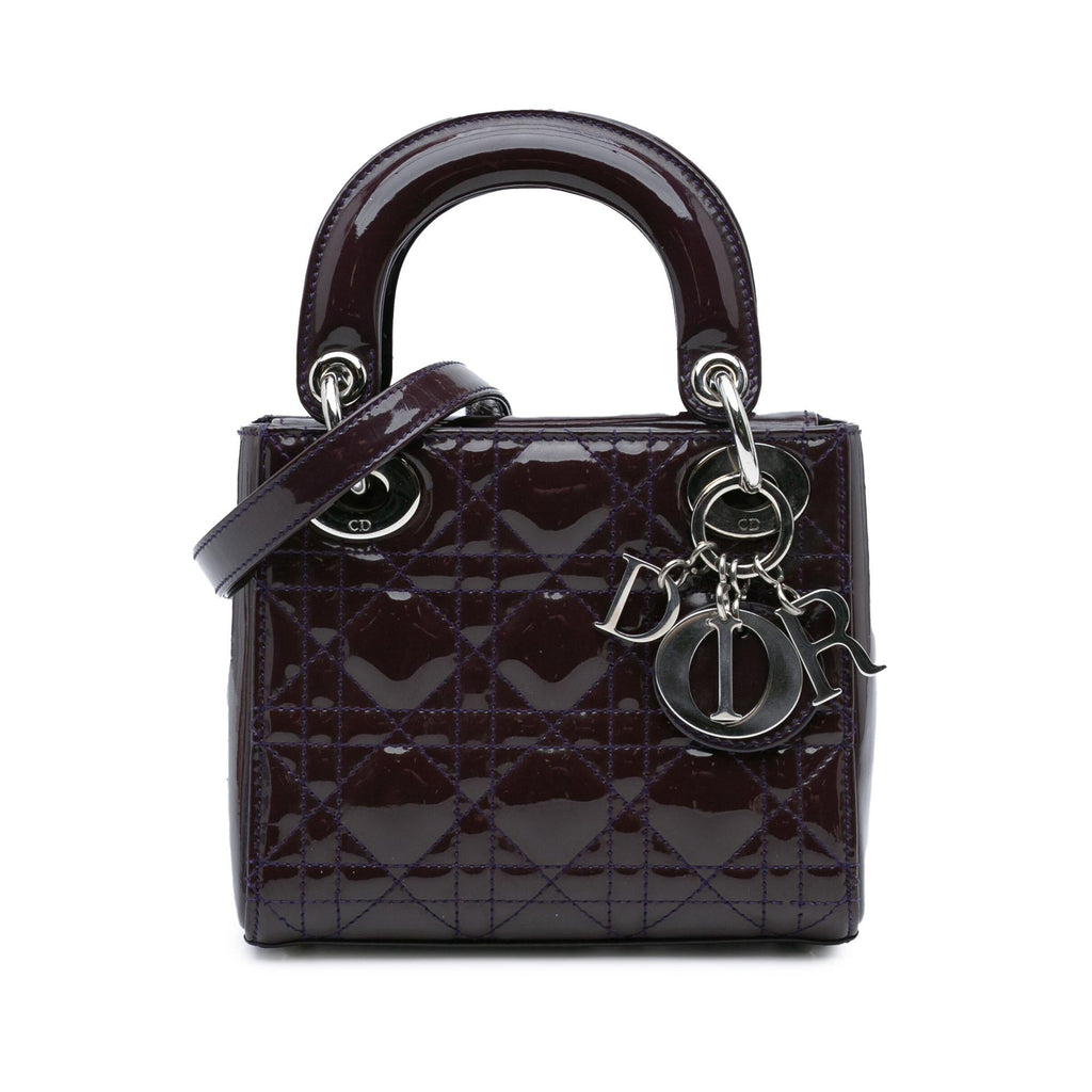 Dior Mini Patent Cannage Lady Dior