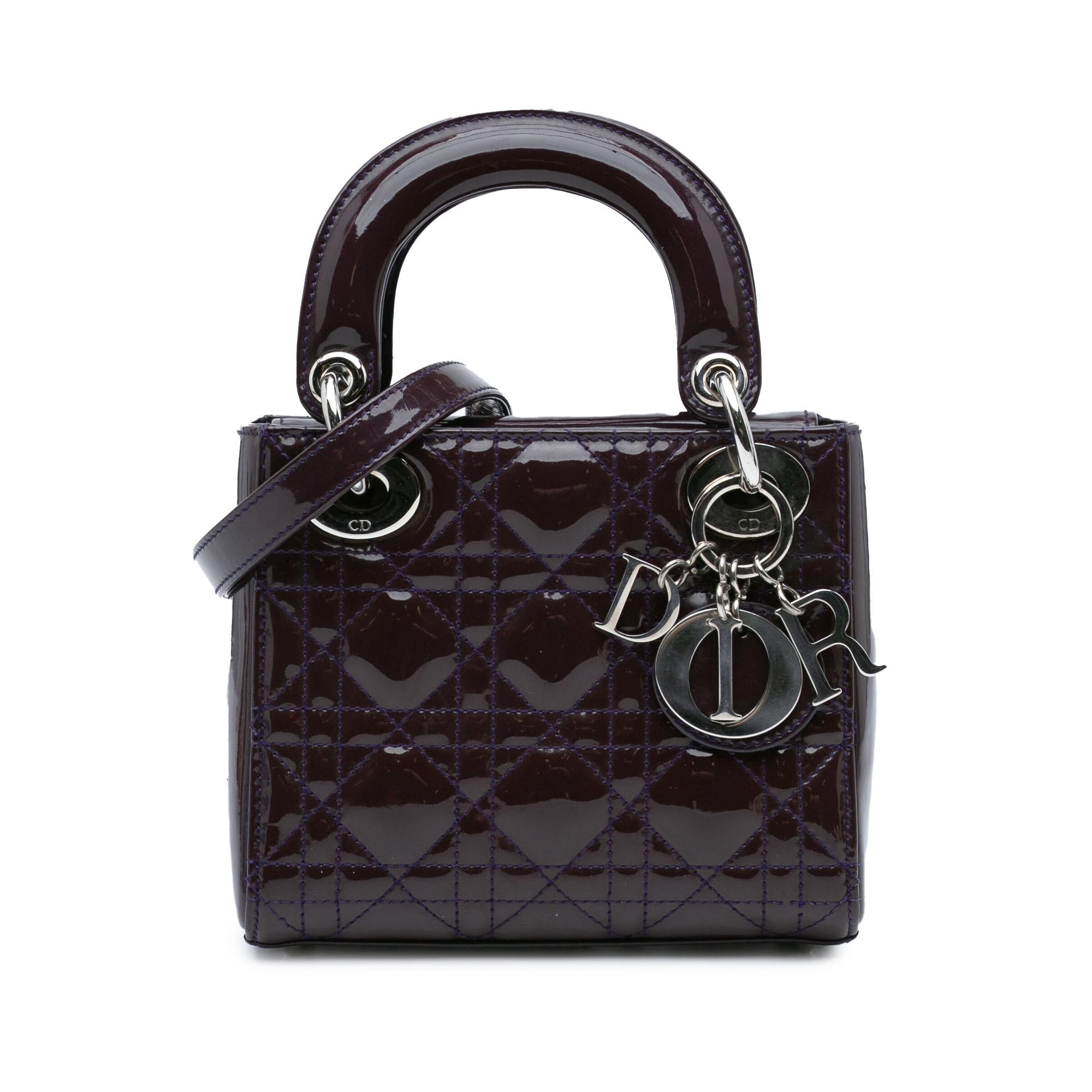 Dior Mini Patent Cannage Lady Dior