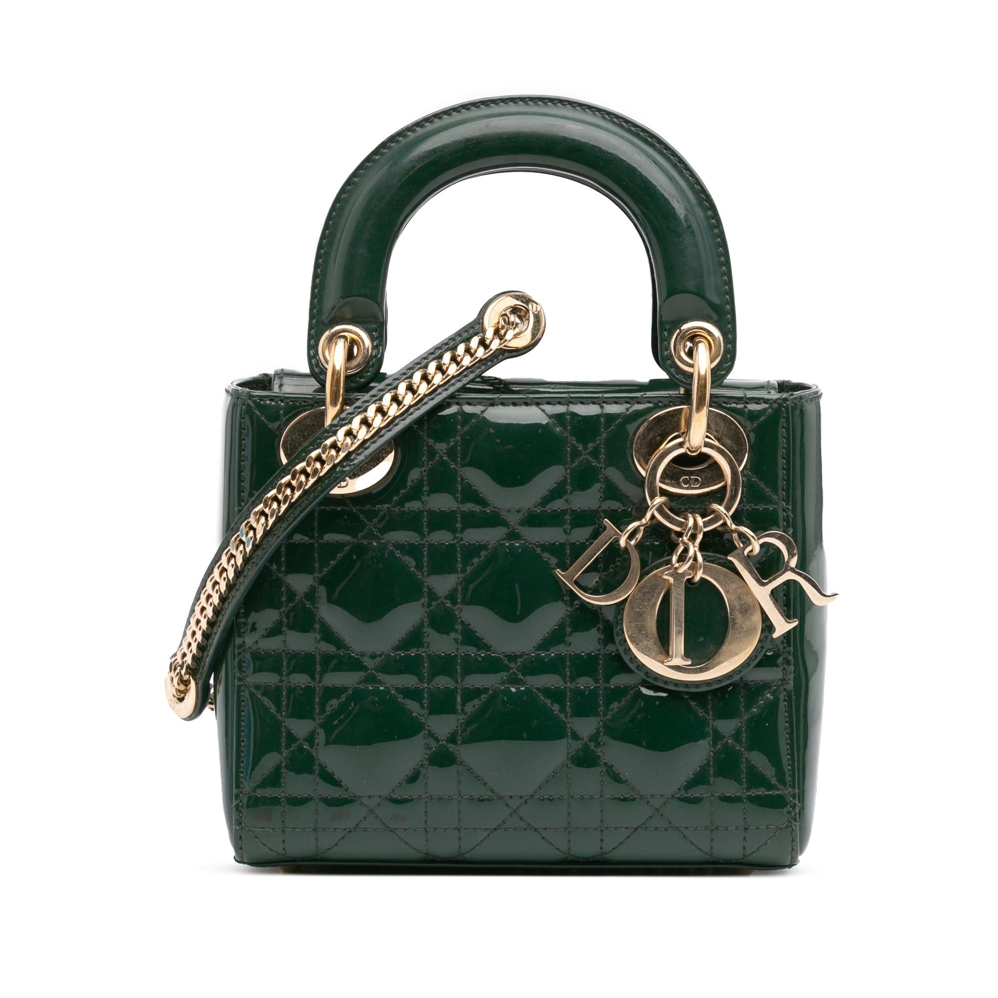 Dior Mini Patent Cannage Lady Dior