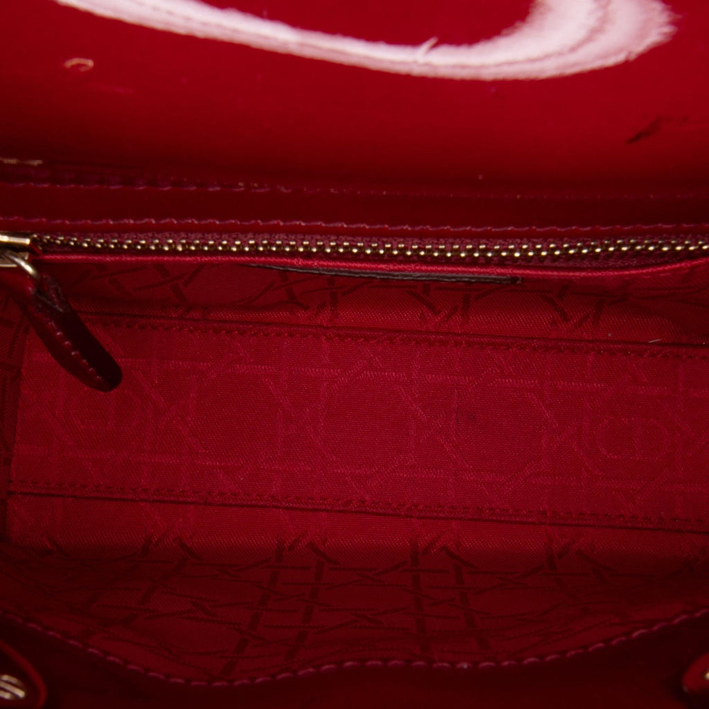 Dior Mini Patent Cannage Lady Dior