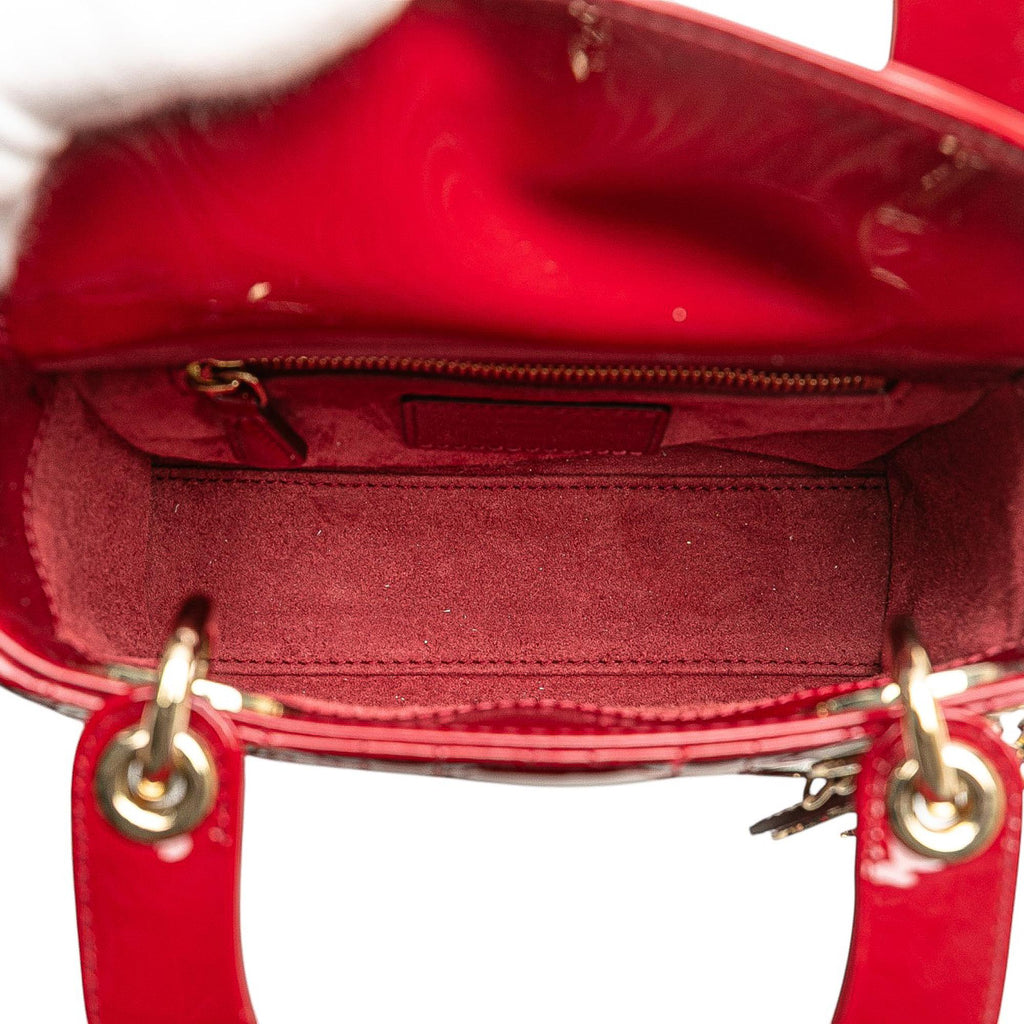 Dior Mini Patent Cannage Lady Dior