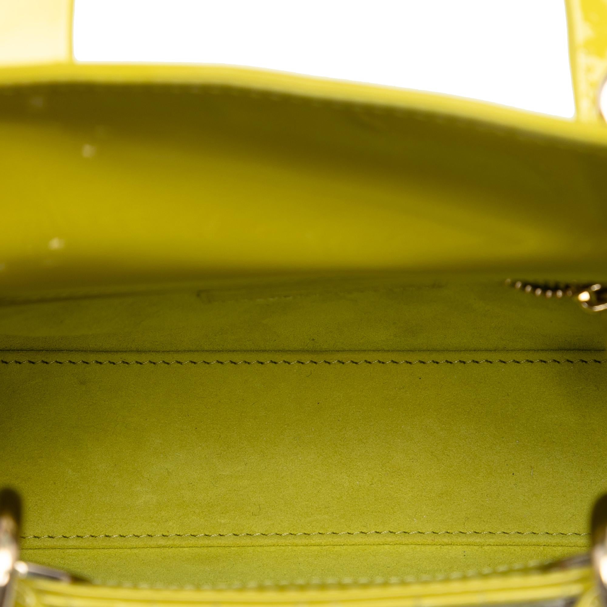 Dior Mini Patent Cannage Lady Dior