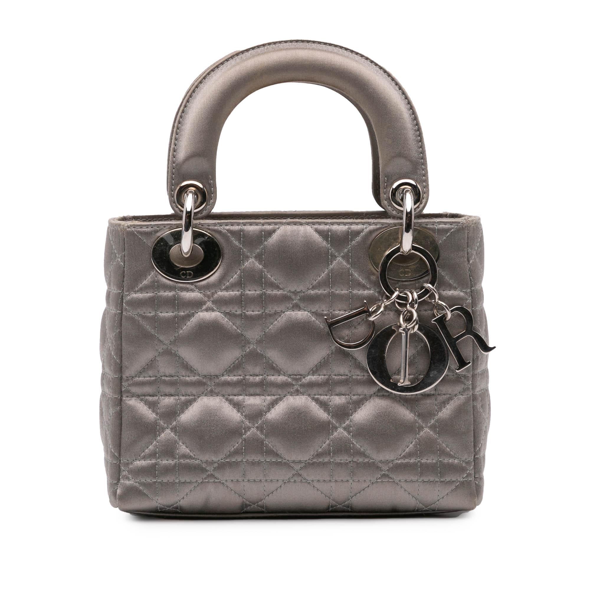 Dior Mini Satin Cannage Lady Dior