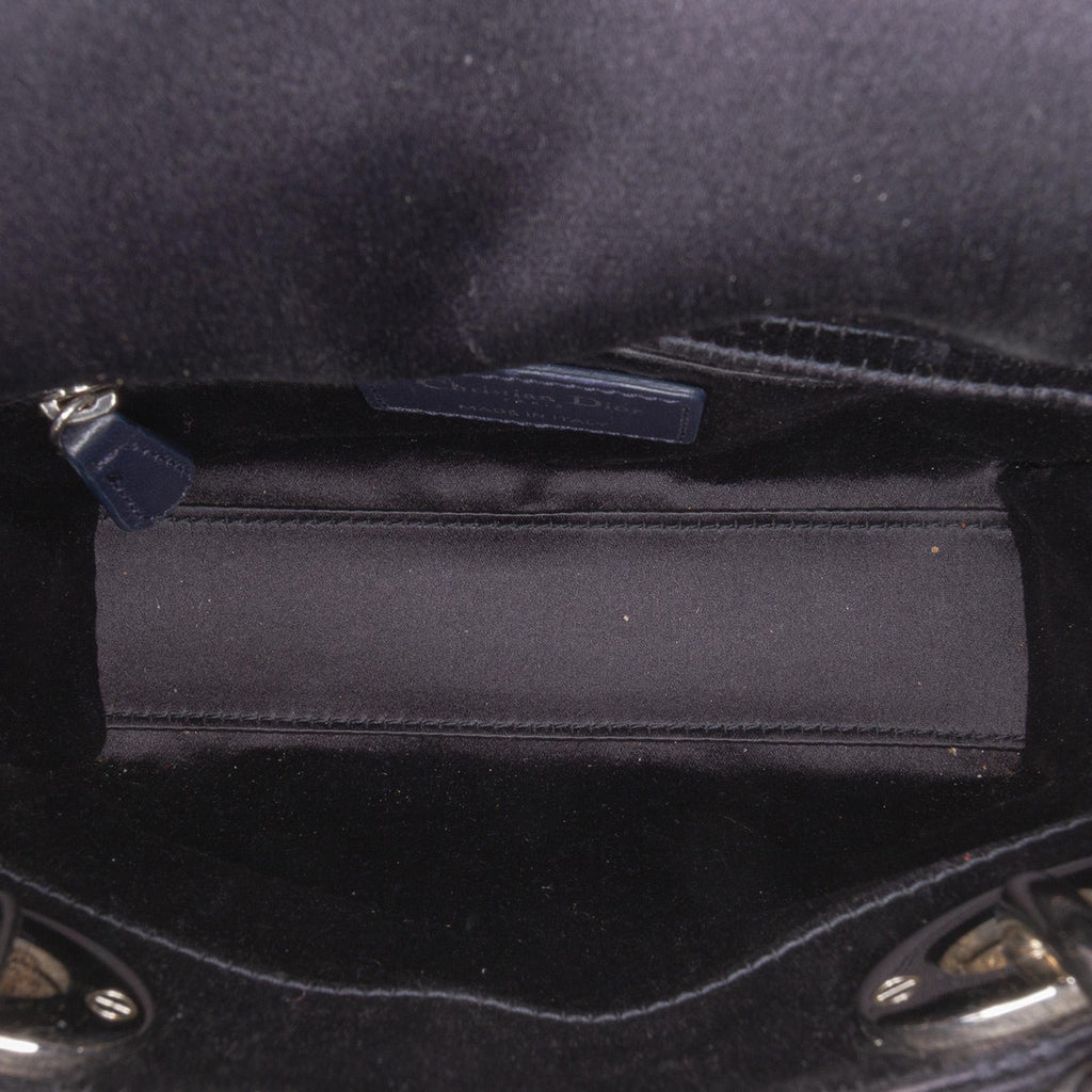 Dior Mini Satin Cannage Strass Crystal Embellished Lady Dior