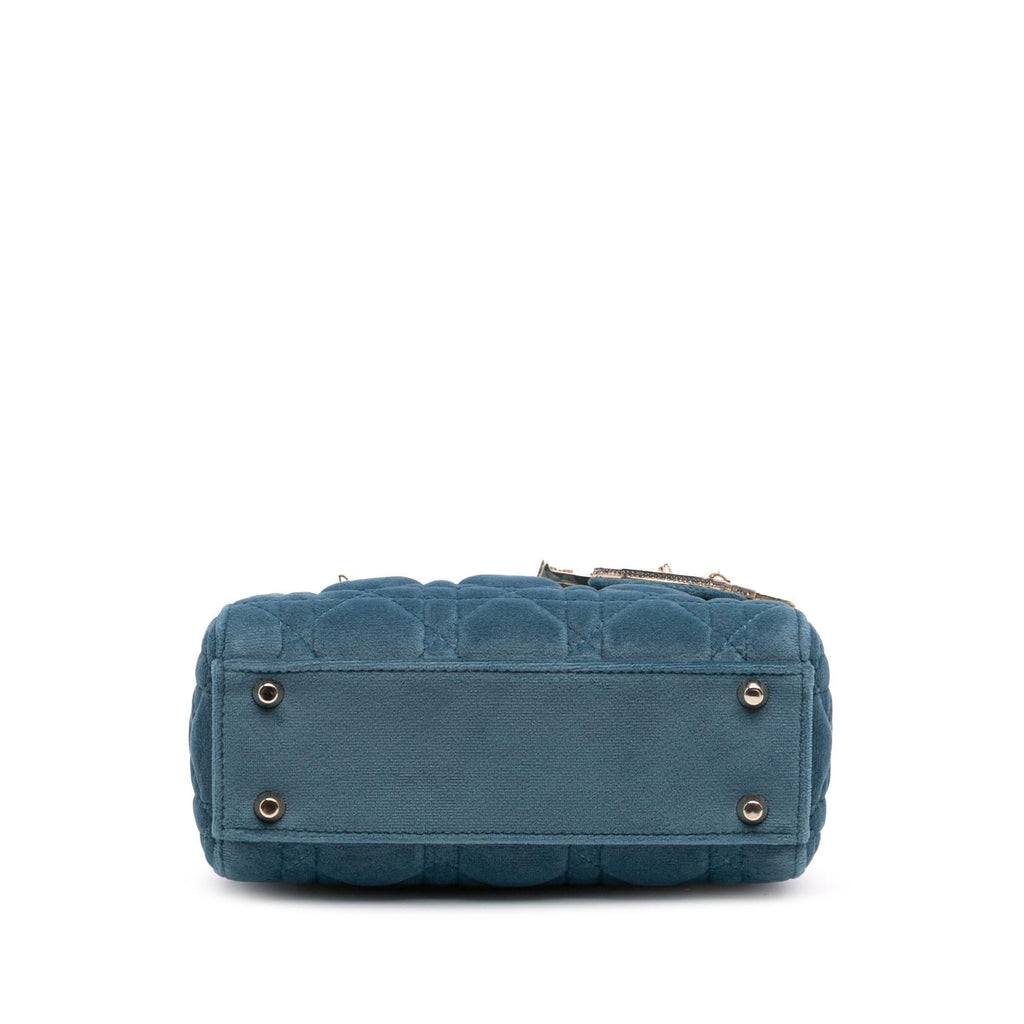 Dior Mini Velvet Cannage Lady Dior
