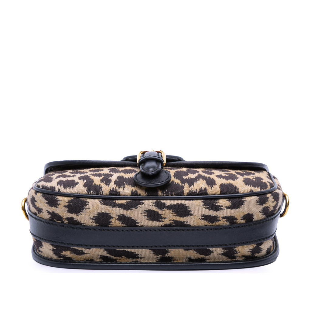 Dior Mizza Medium Embroidered Canvas Leopard Bobby Crossbody