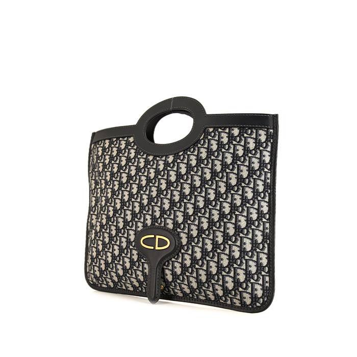 CHRISTIAN DIOR OBLIQUE MONOGRAM FOLD OVER CLUTCH BAG