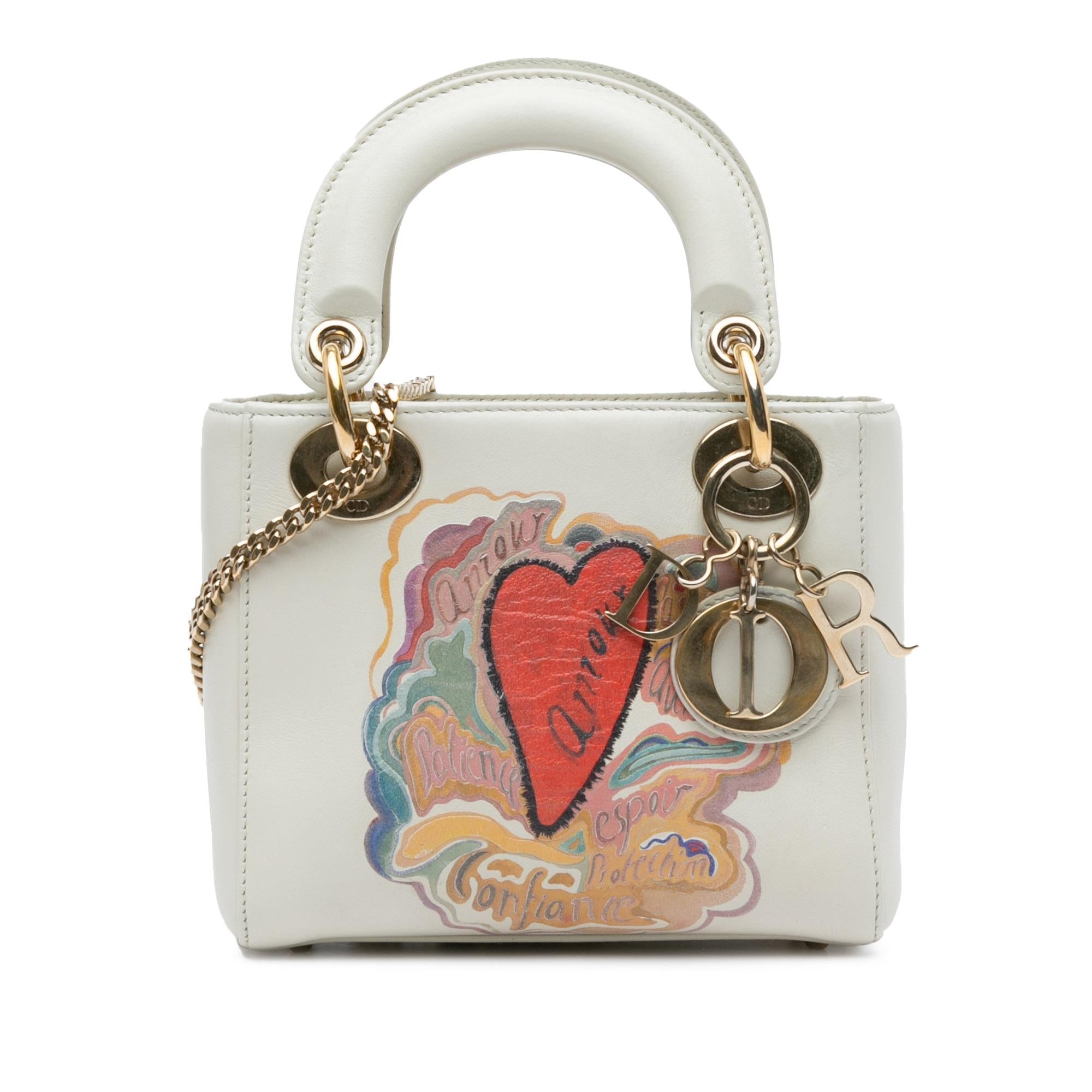 Dior Niki De Saint Phalle Mini Calfskin Dioramour Lady Dior (SHG-bPGexj)