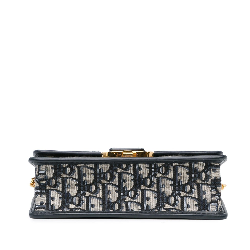 Dior Oblique 30 Montaigne East West Bag with Chain (SHG-Aqam3m)