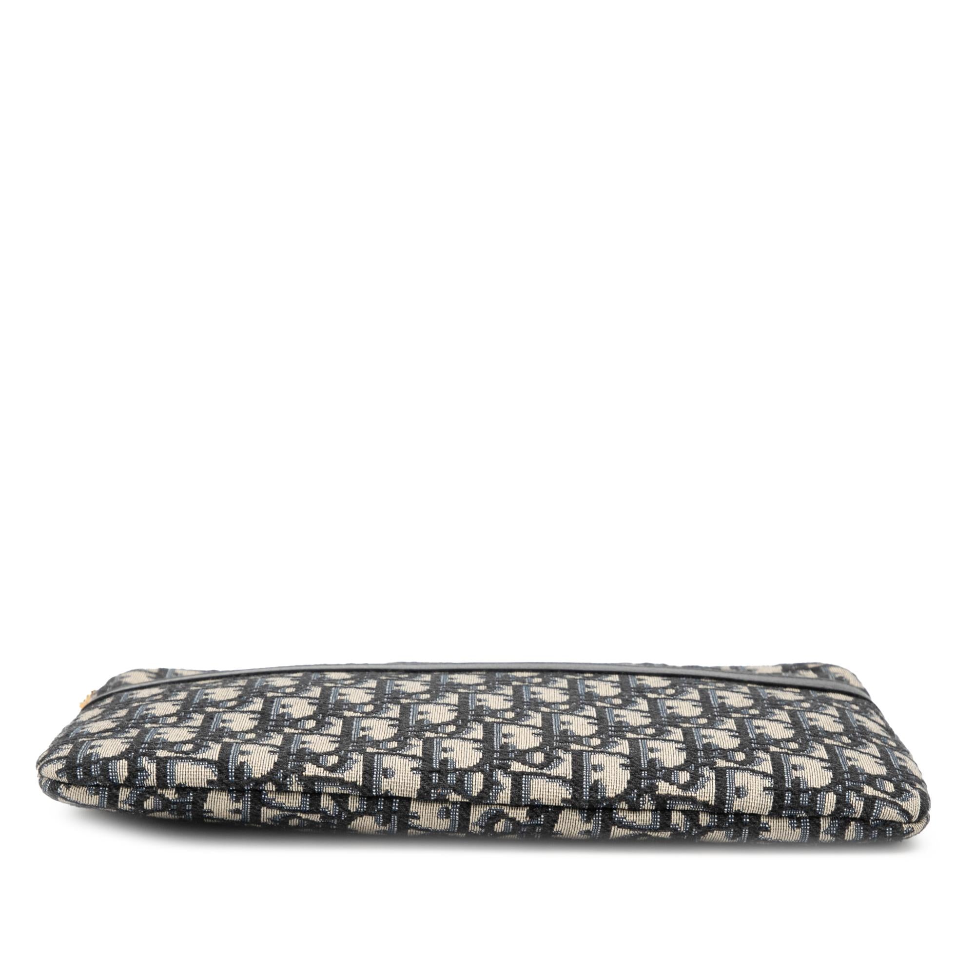 Dior Oblique Canvas Clutch