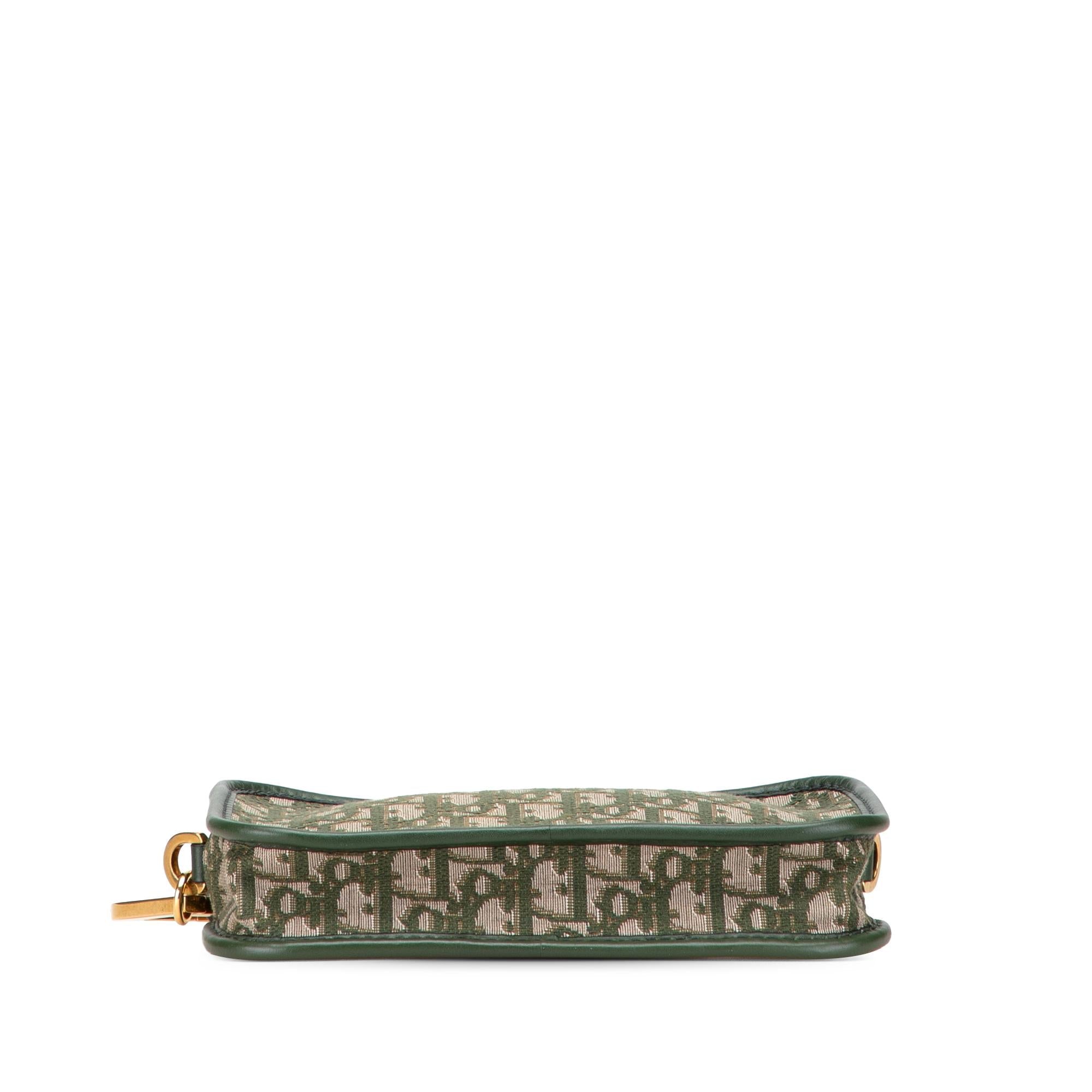 Dior Oblique Canvas Diorquake Clutch