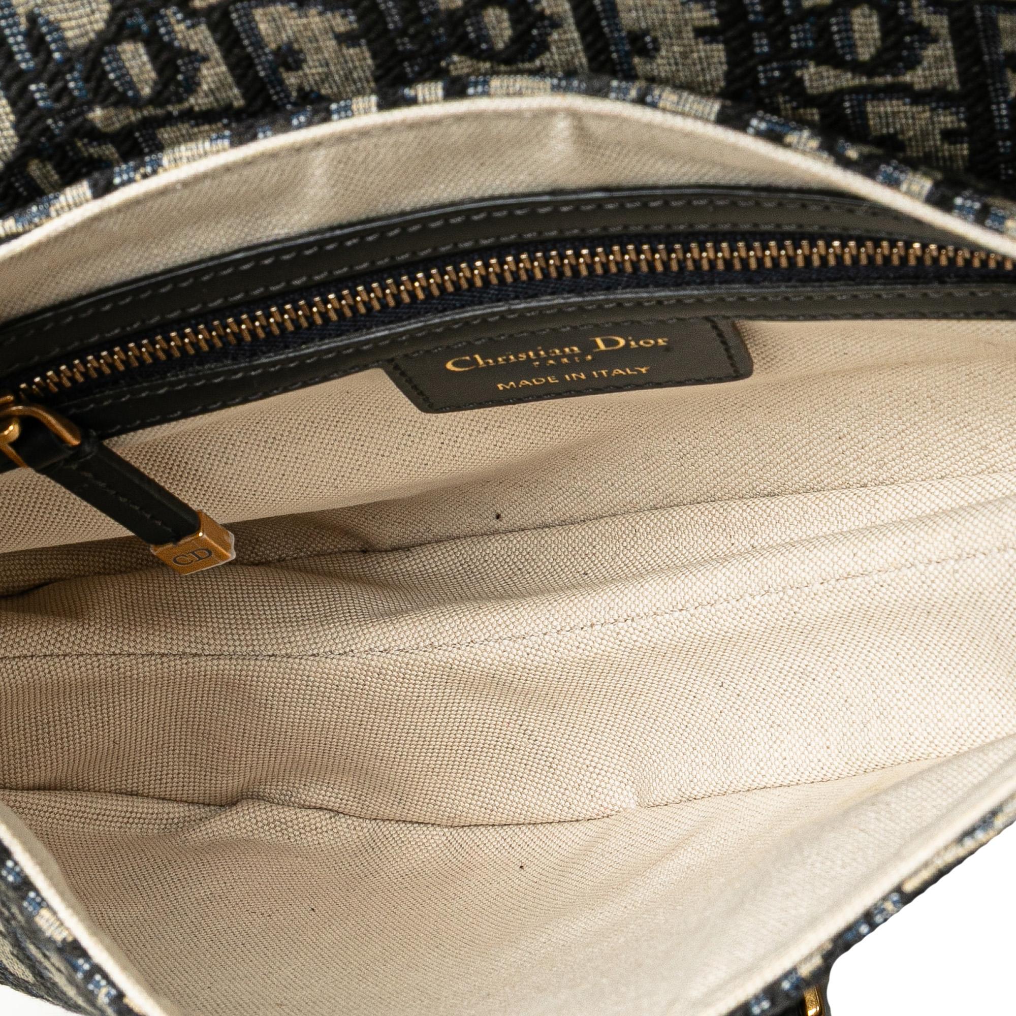 Dior Oblique Canvas Saddle Bag