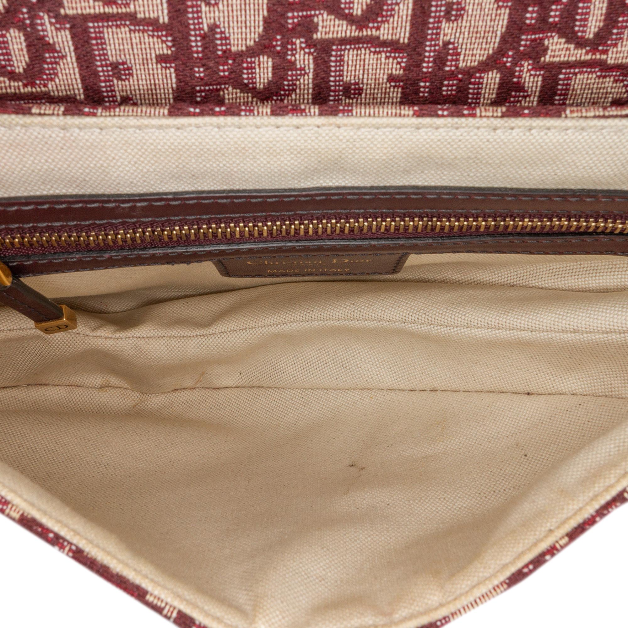Dior Oblique Canvas Saddle Bag
