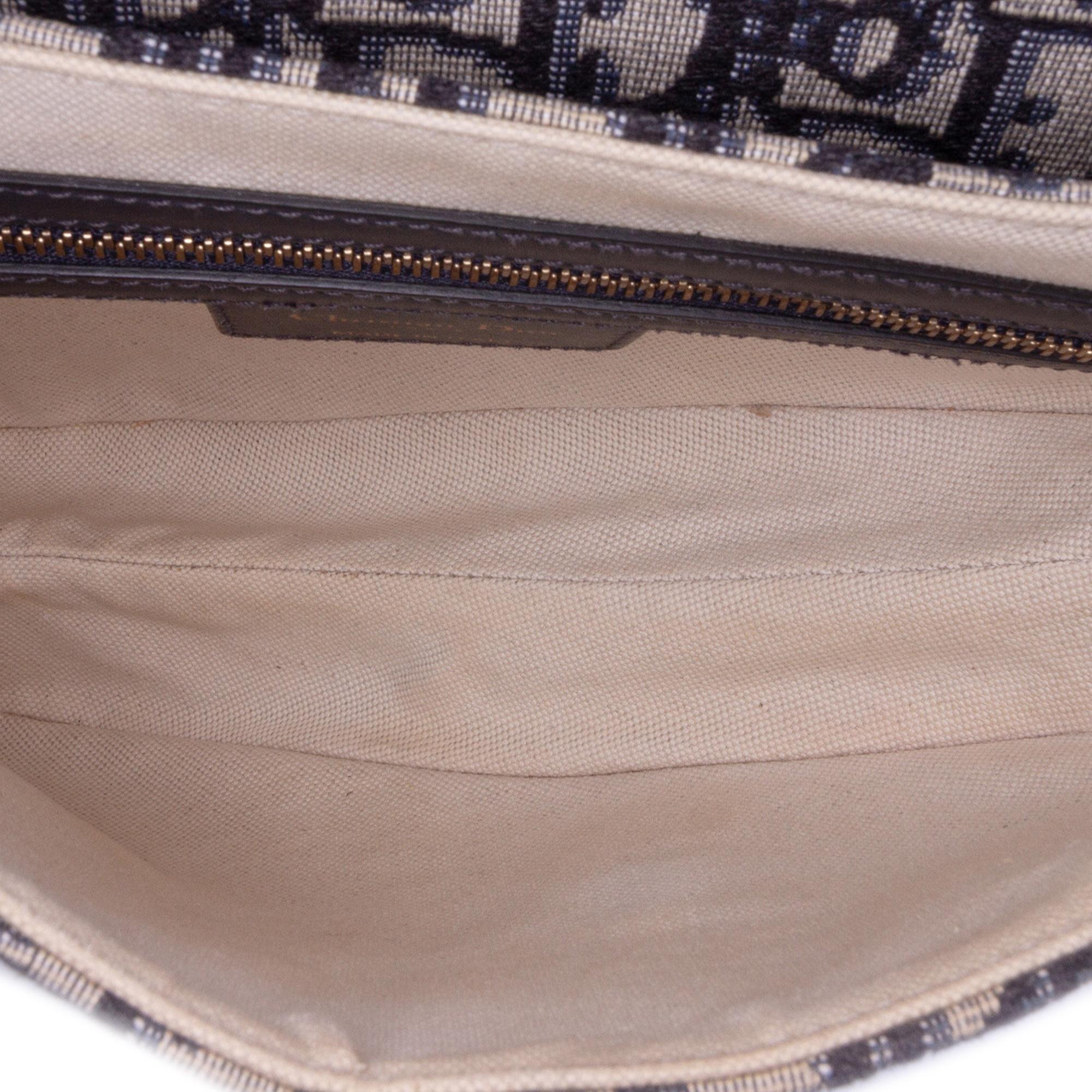 Dior Oblique Canvas Saddle Bag