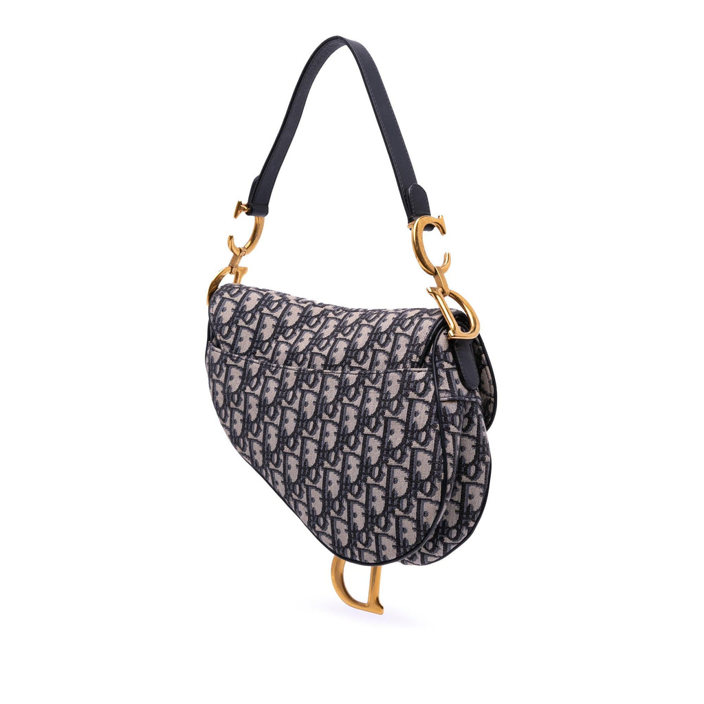 Dior Oblique Canvas Saddle Bag