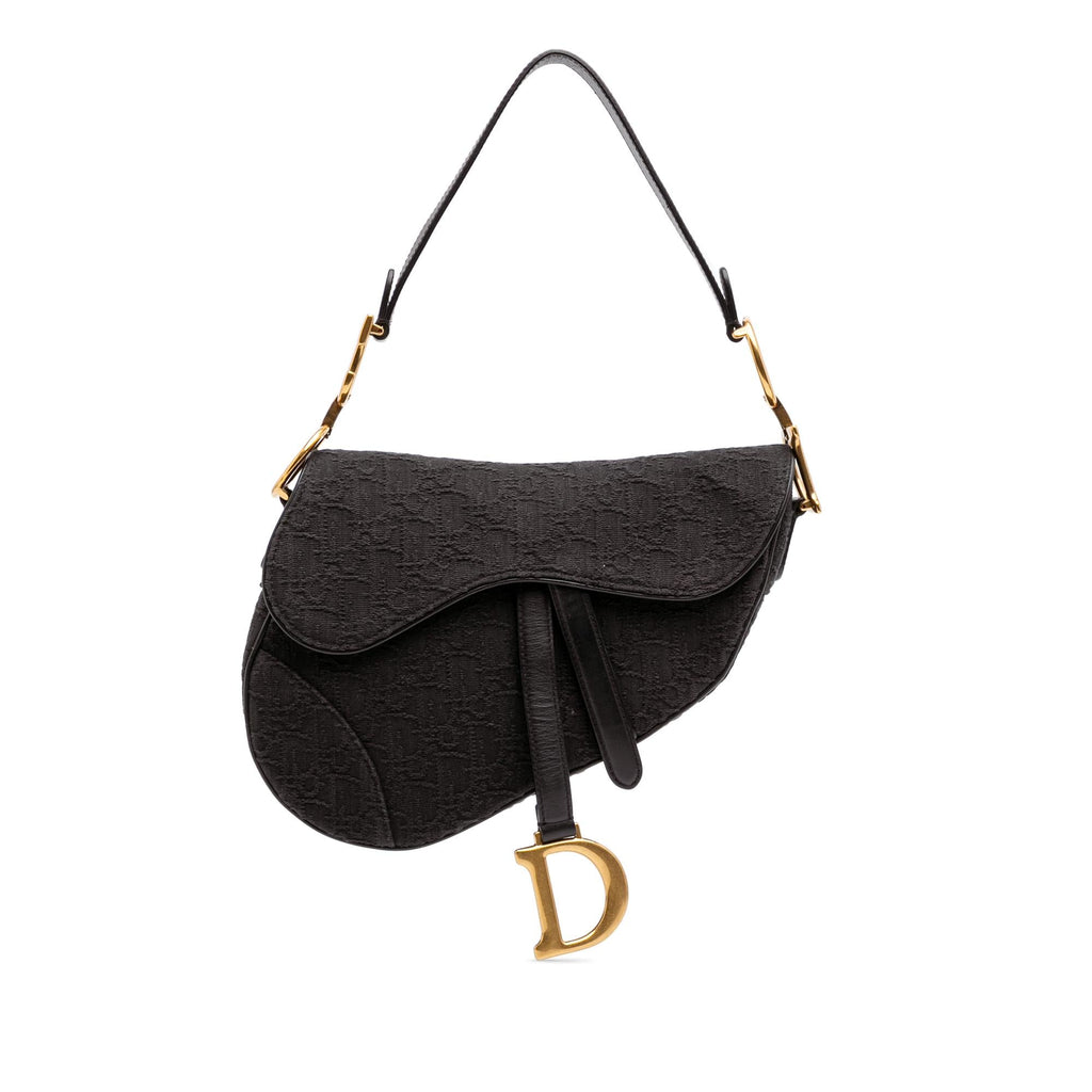 Dior Oblique Canvas Saddle Bag