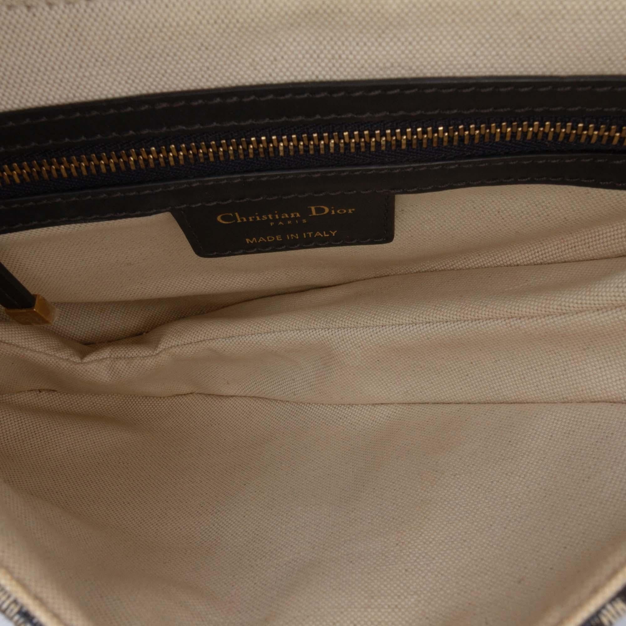 Dior Oblique Canvas Saddle Bag
