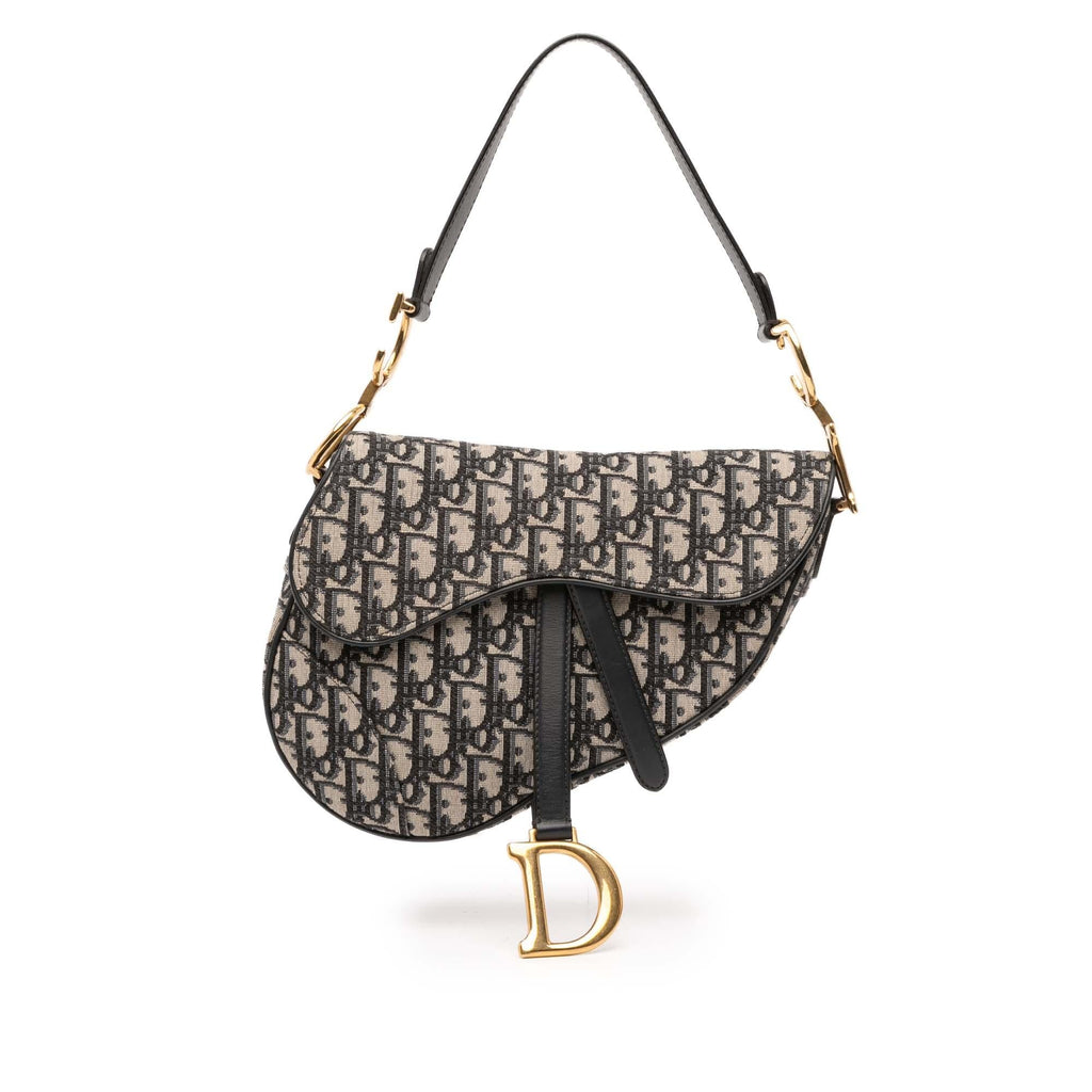 Dior Oblique Canvas Saddle Bag
